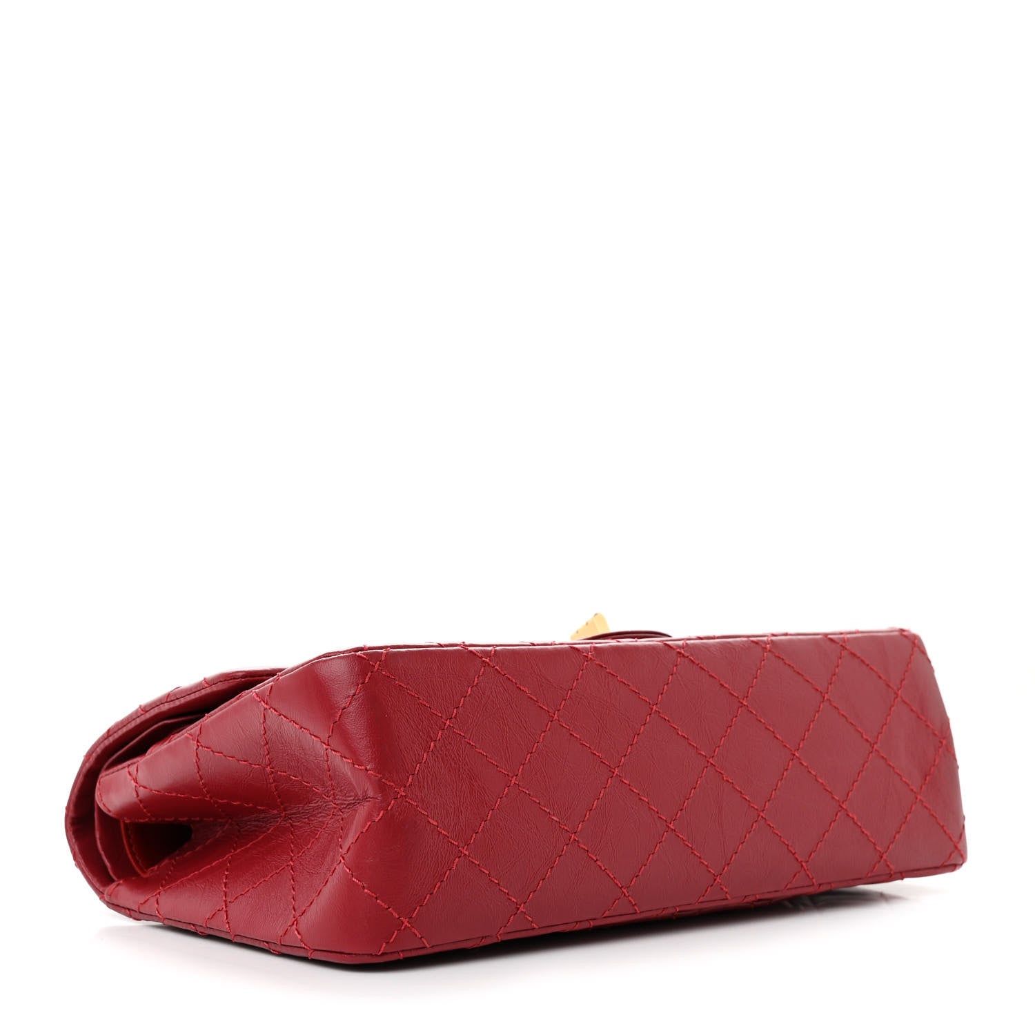 Chanel Aged Calfskin Quilted 2.55 Reissue 225 Flap Red 4 of 12