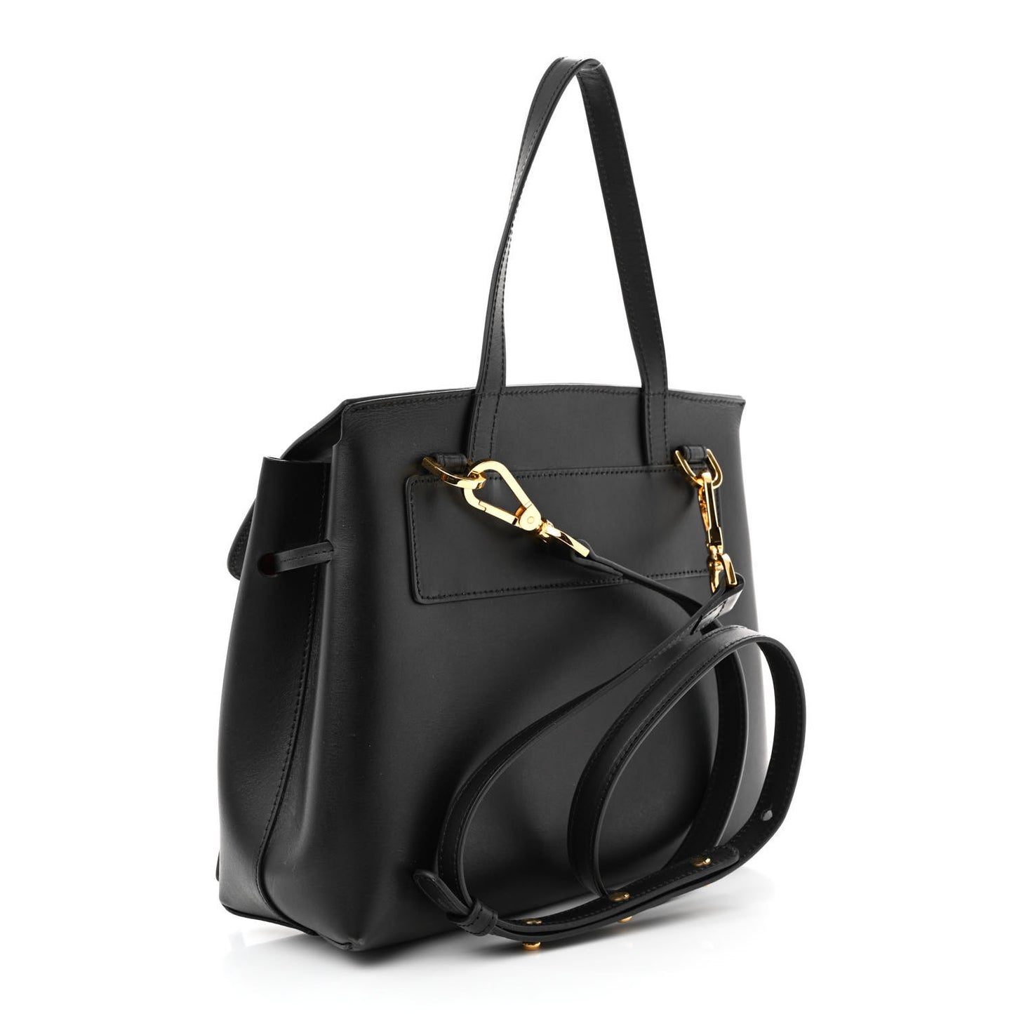 Calfskin Mini Lady Bag Black Flamma