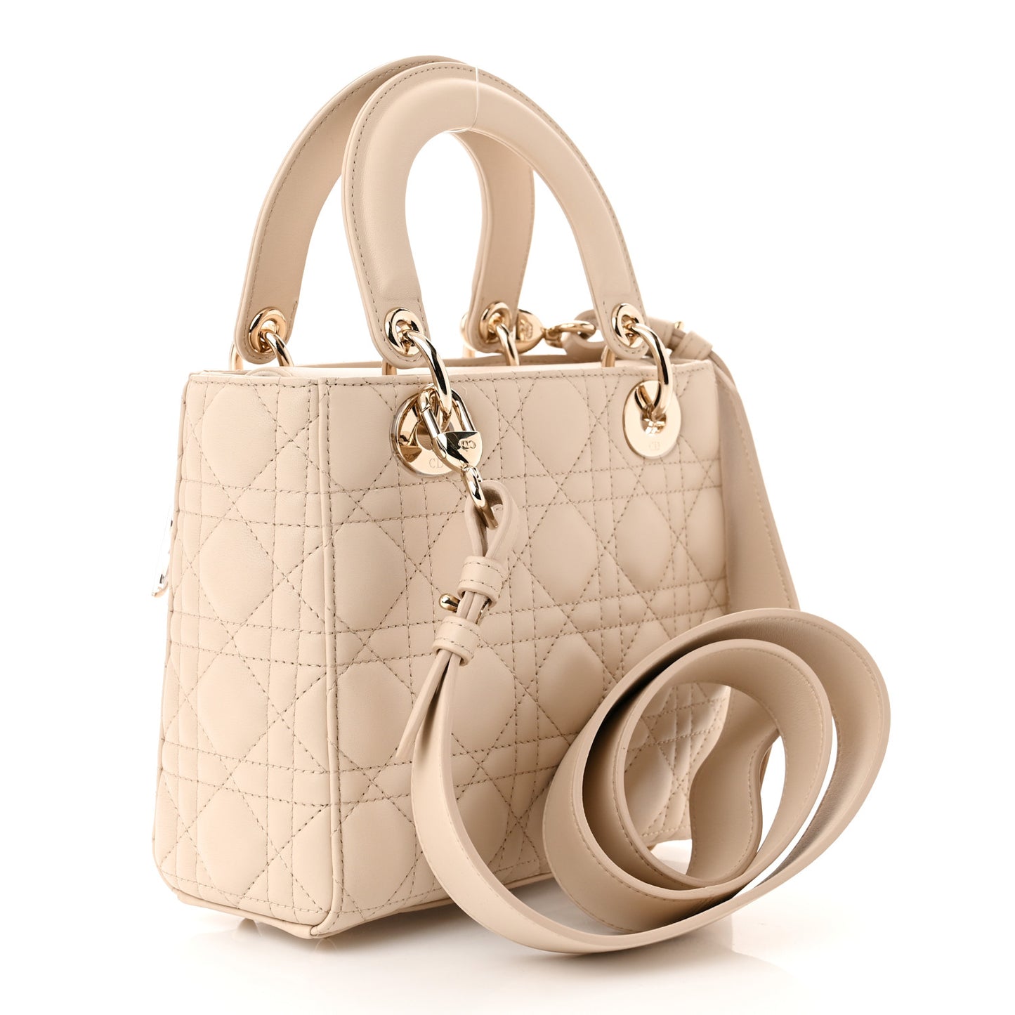 Lambskin Cannage Small My ABC Dior Lady Dior Beige