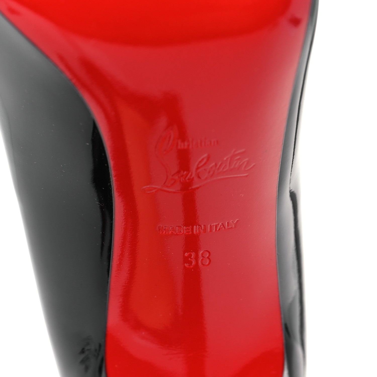 Christian Louboutin Patent Pigalle 100 Pumps 38 Black 7 of 8