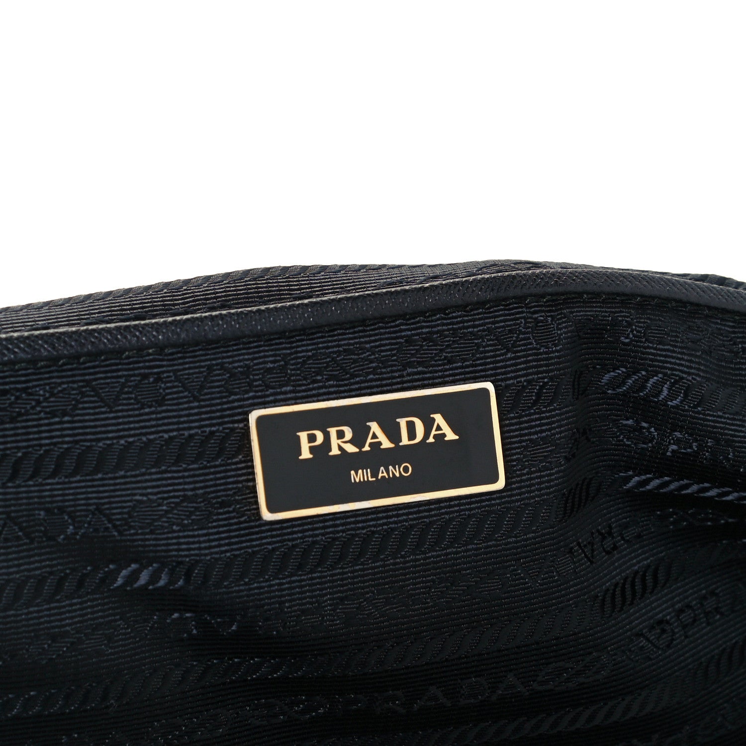 Prada Tessuto Nylon Saffiano Tote Black 6 of 10