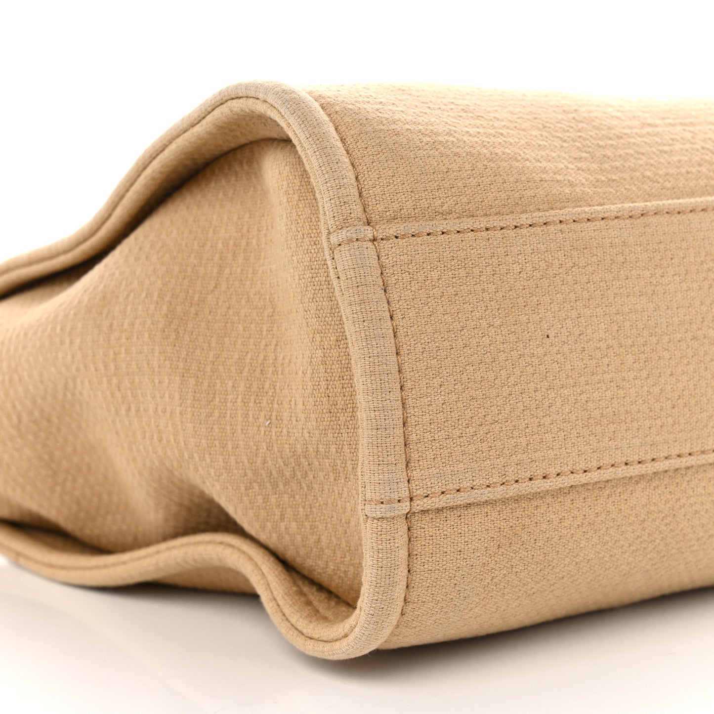Mixed Fibers Small Deauville Tote Beige