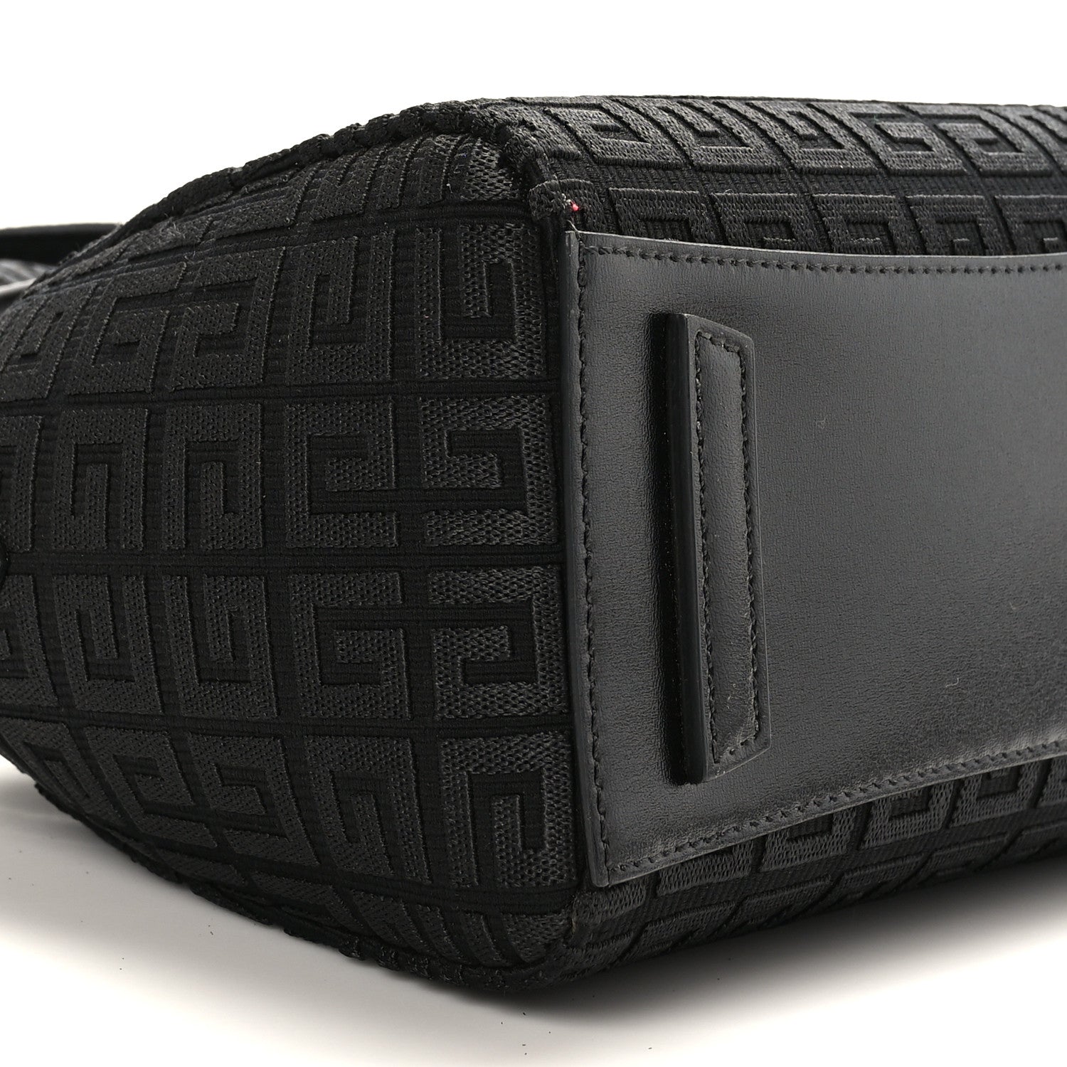 Givenchy Canvas Jacquard Embroidered Calfskin 4G Mini Antigona Black 7 of 8