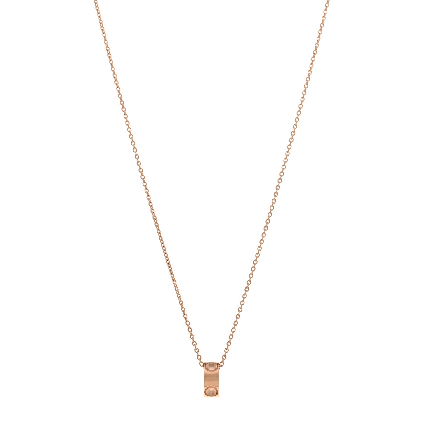 18K Pink Gold Empreinte Pendant Necklace