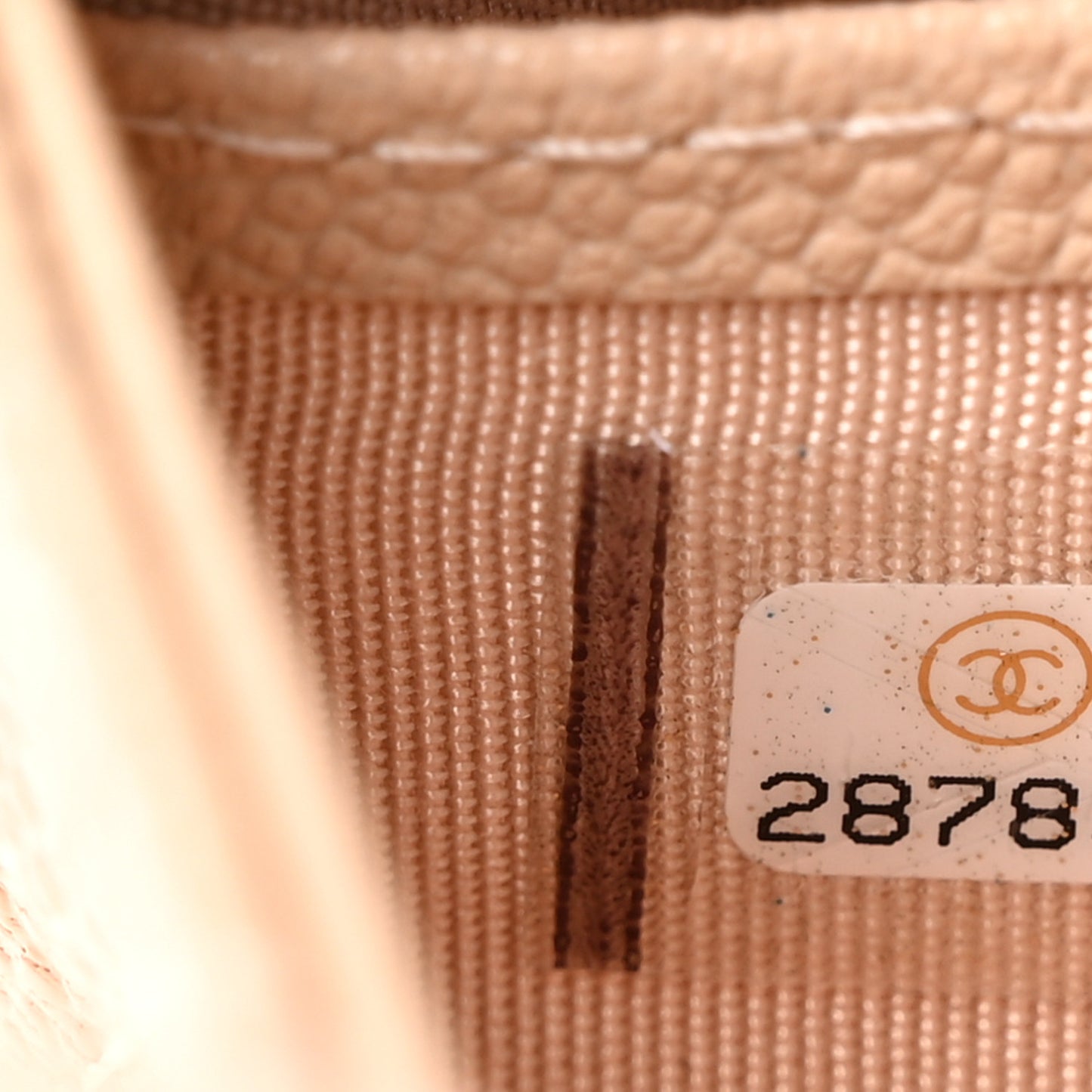 Caviar Quilted Large Golden Class Gusset Flap Wallet Beige