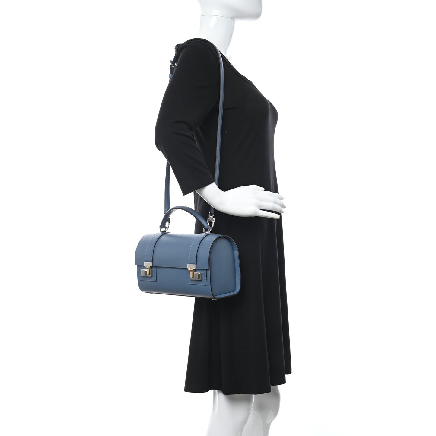 Box Calfskin Cabotin Blue