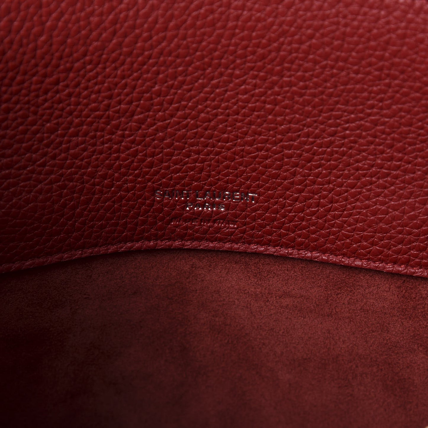 Grained Calfskin Baby Sac De Jour Souple Red
