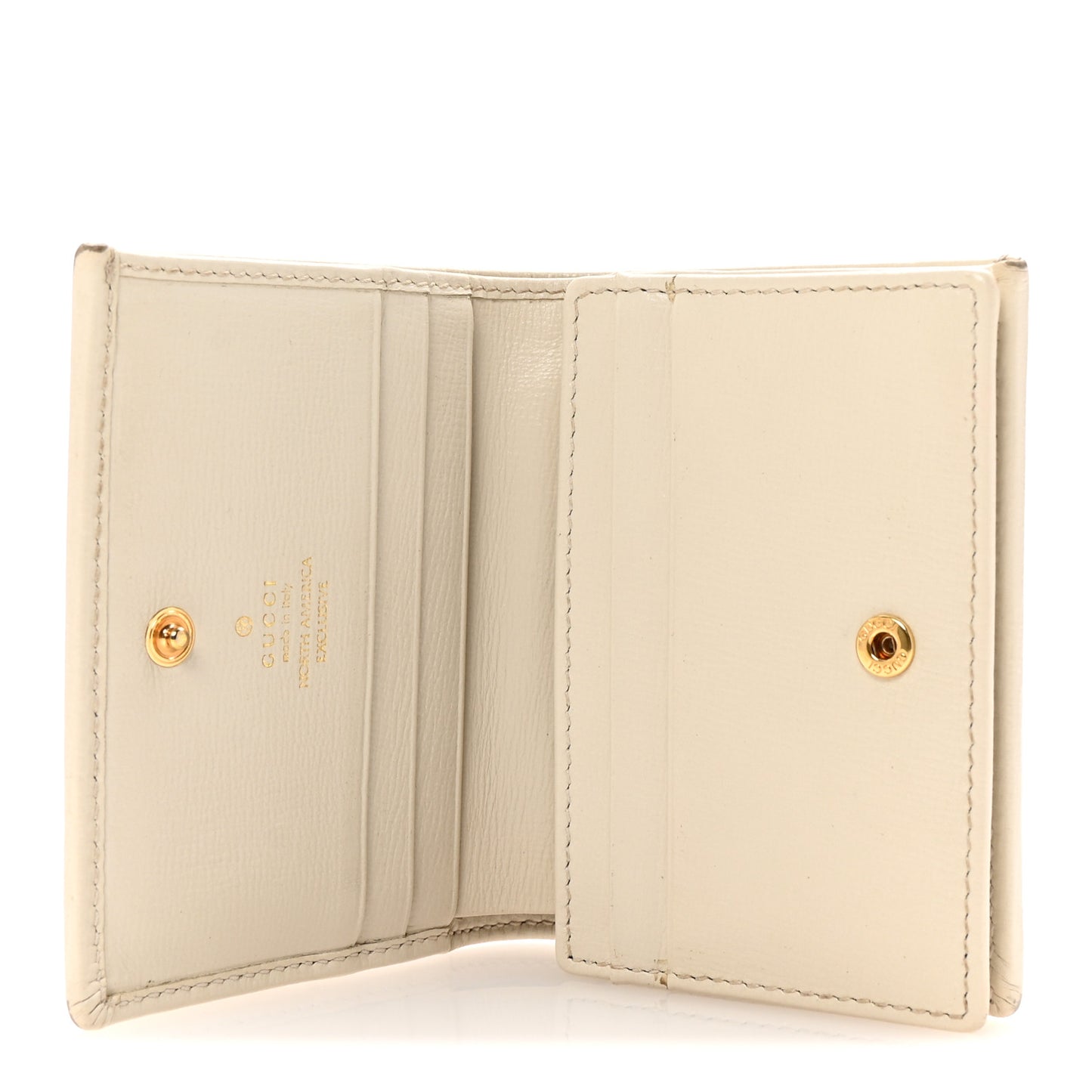 Azalea Calfskin Horsebit 1955 Card Case Wallet Black Brown Sugar Mystic White