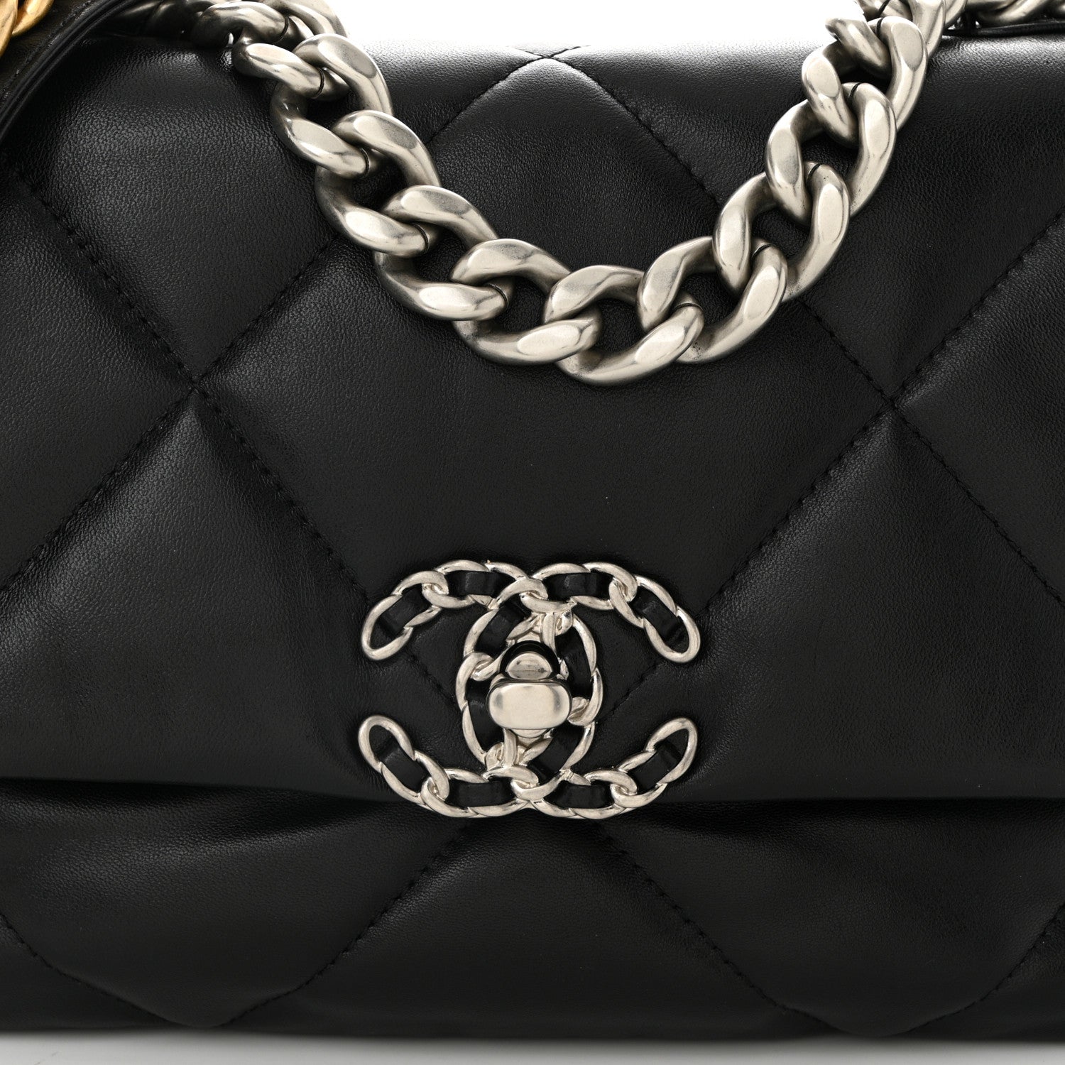 Chanel Lambskin Quilted Medium Chanel 19 Flap Black 8 of 10