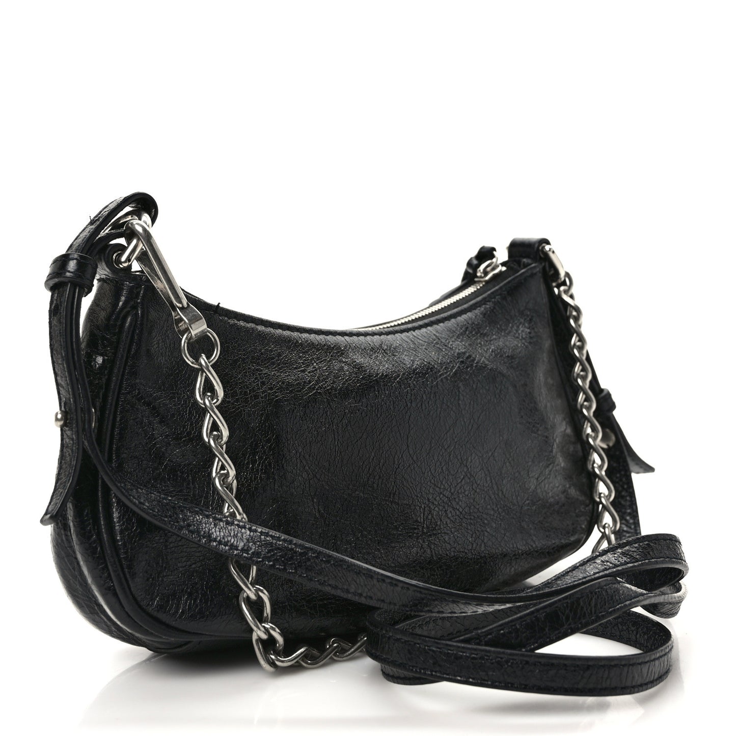 Agneau Arena Le Cagole Mini Purse With Chain Black