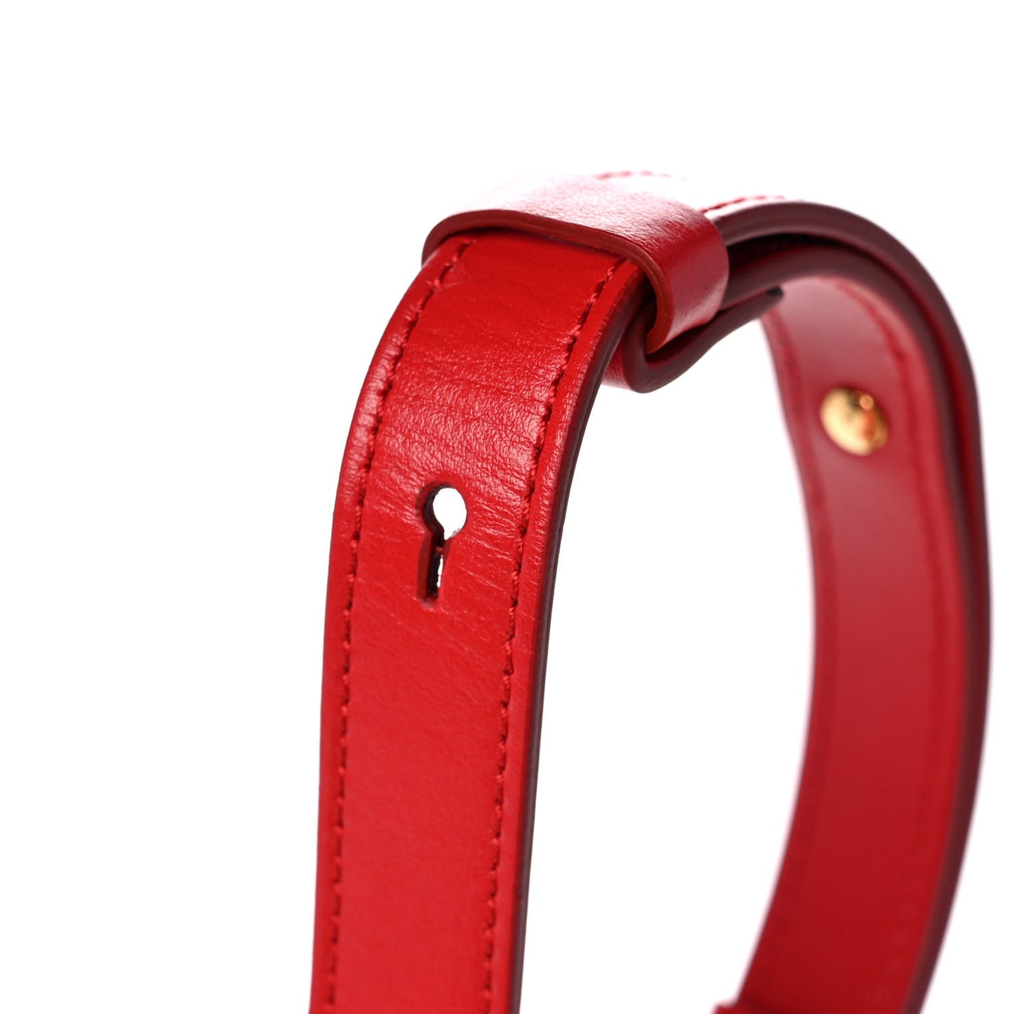 Shiny Calfskin Goatskin Mini C Double Carry Red Pink