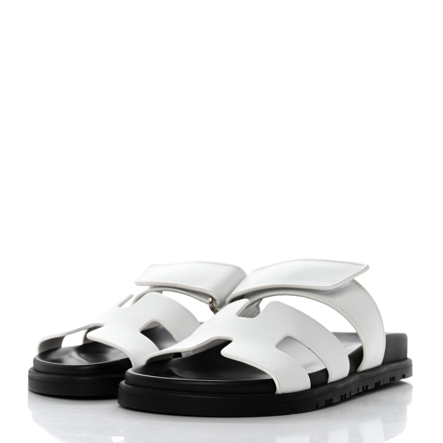 Calfskin Womens Chypre Sandals 35 White