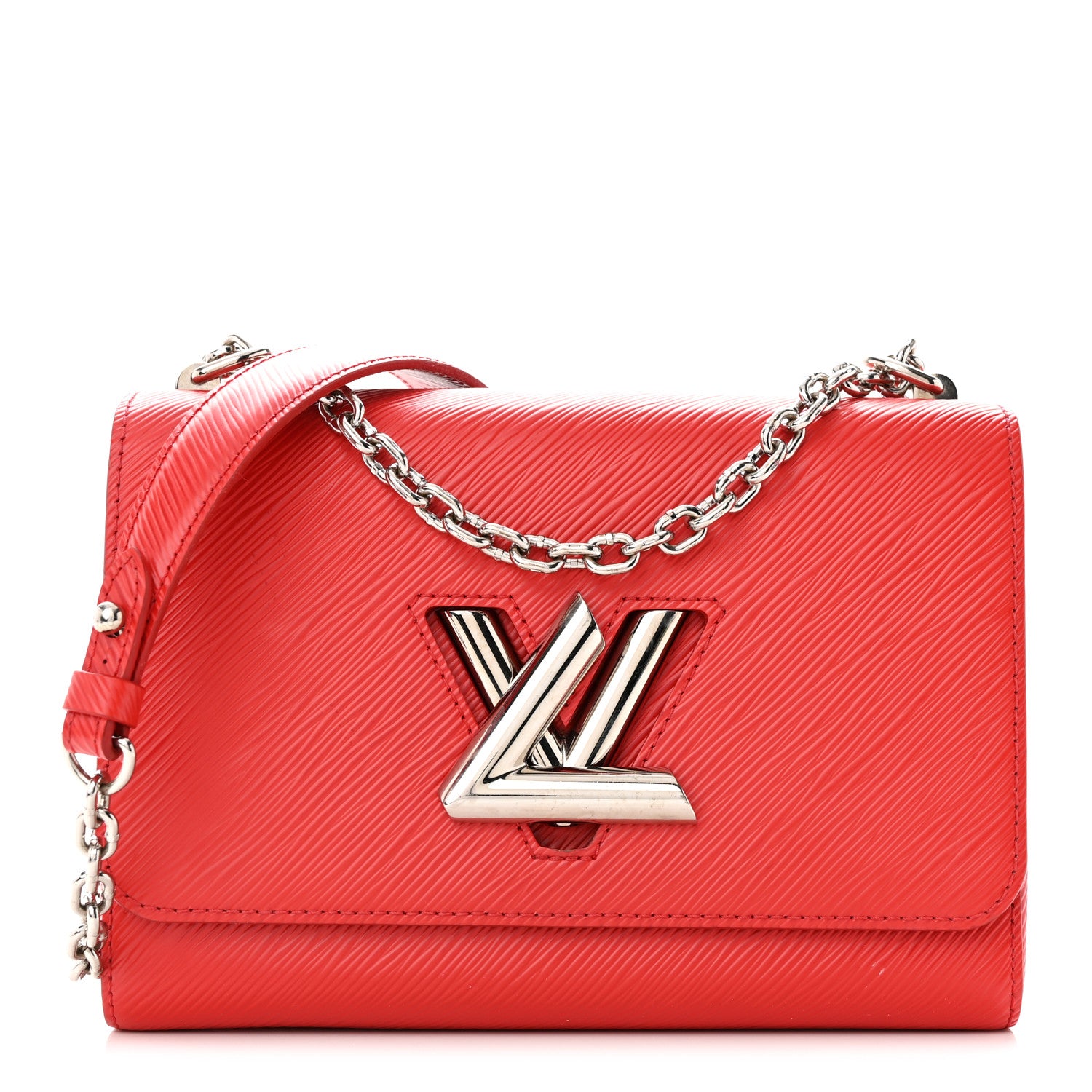 Louis Vuitton Epi Twist Shoulder Bag MM Coquelicot 1 of 9