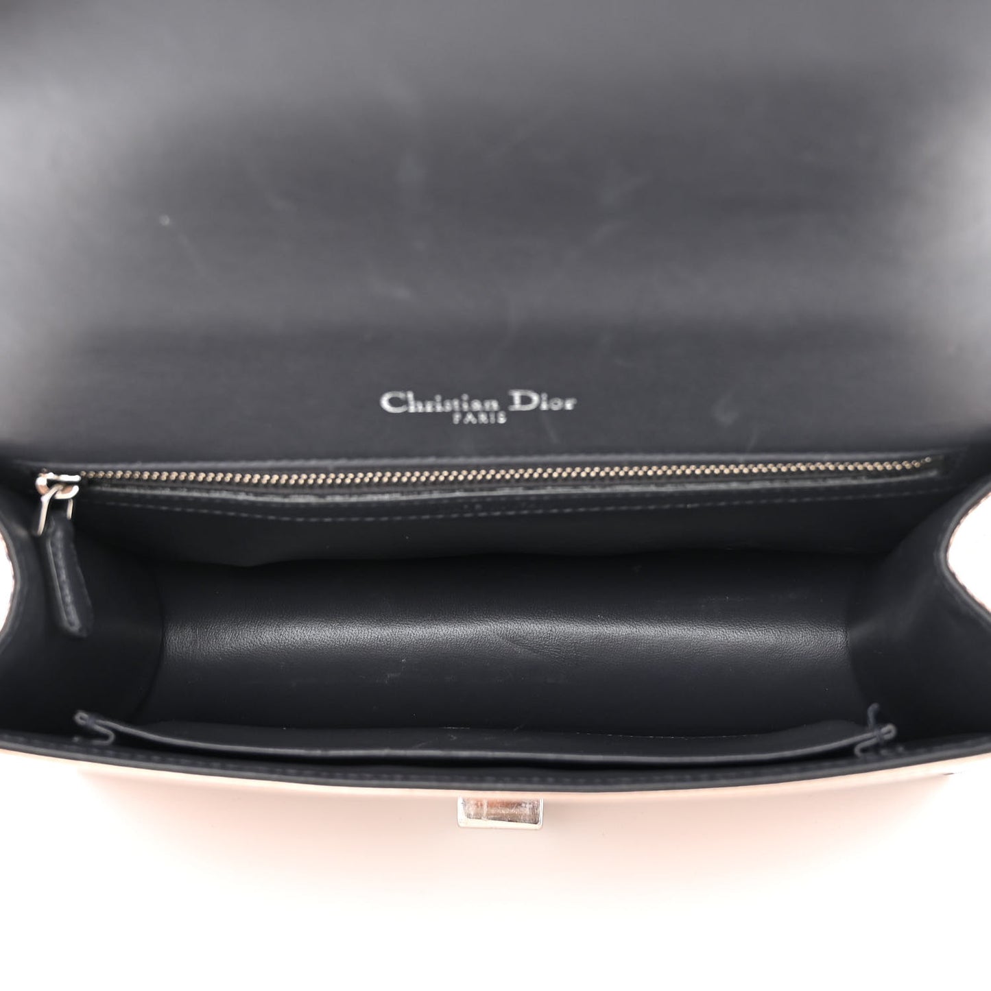 Metallic Patent Micro-Cannage Medium Diorama Flap Bag Pink