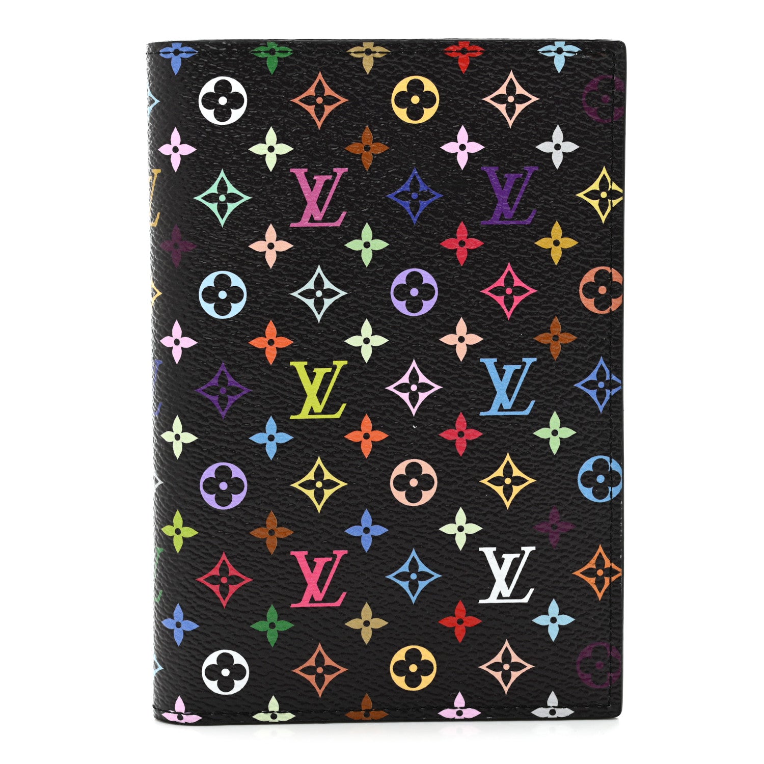 Louis Vuitton LV X TM Monogram Multicolor Passport Cover Black
