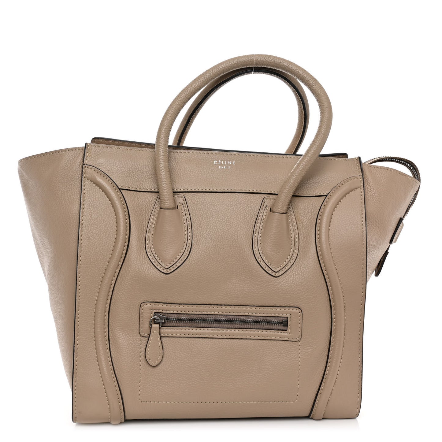 Drummed Calfskin Mini Luggage Dune
