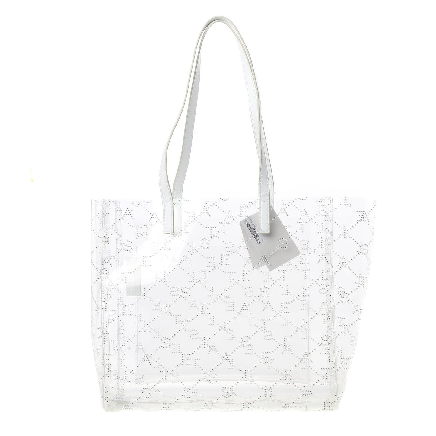PVC Monogram Small Tote White
