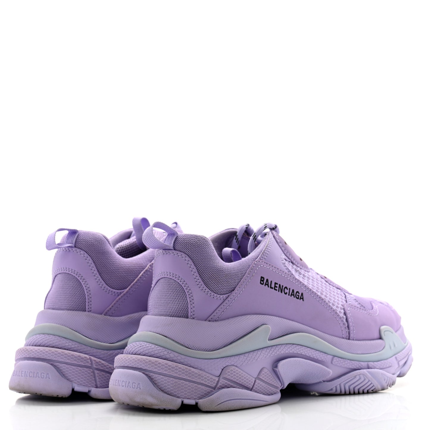 Fabric Mesh Mens Triple S Sneakers 43 Light Lilac