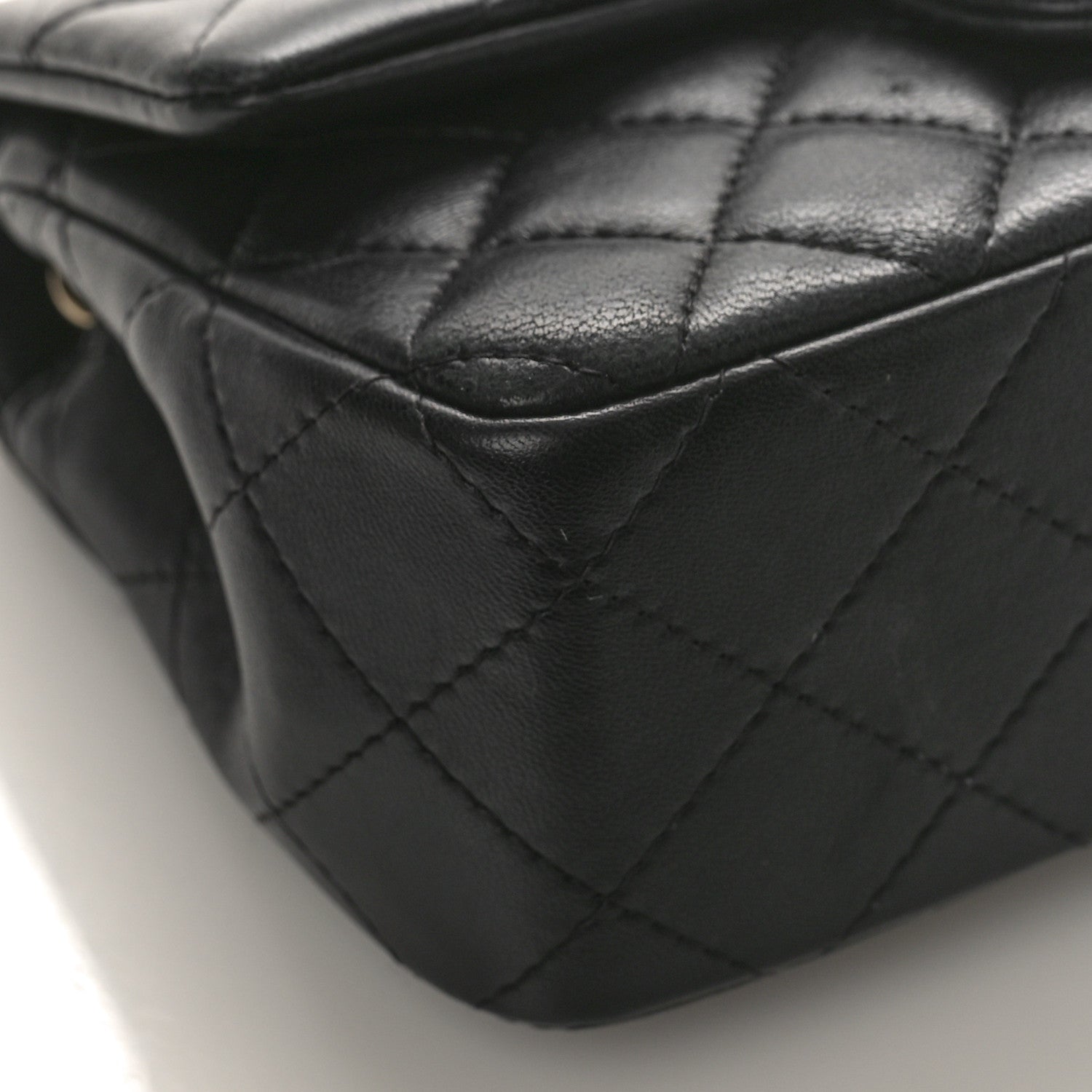 Chanel Lambskin Quilted Mini Rectangular Flap Black 8 of 9