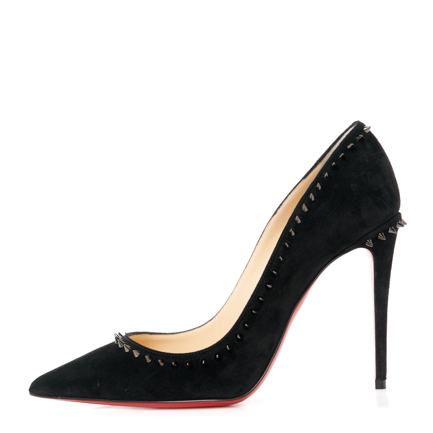 Suede Studded Anjalina 100 Pumps 36.5 Black
