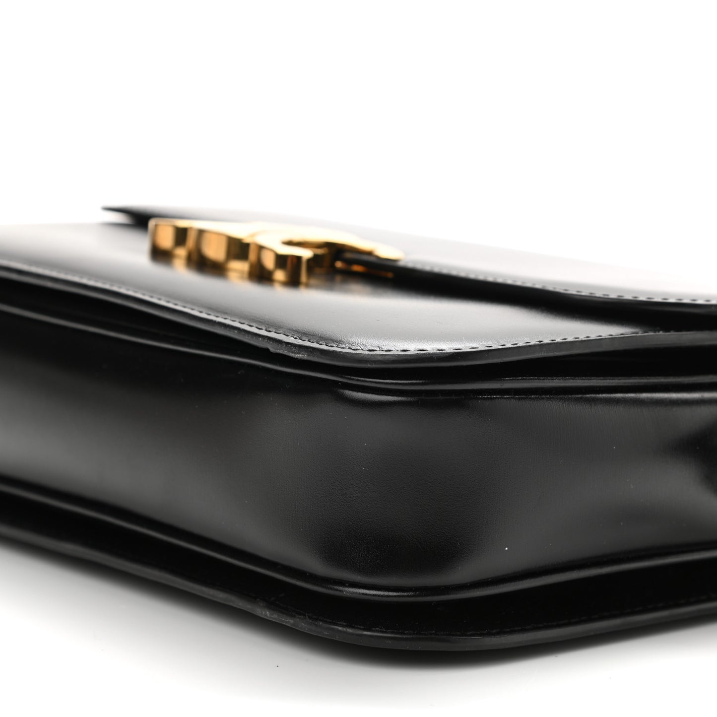 Shiny Calfskin Medium Triomphe Black