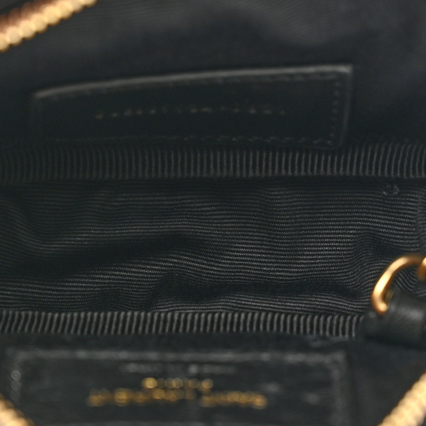 Lambskin Quilted Lolita Cosmetic Pouch Black