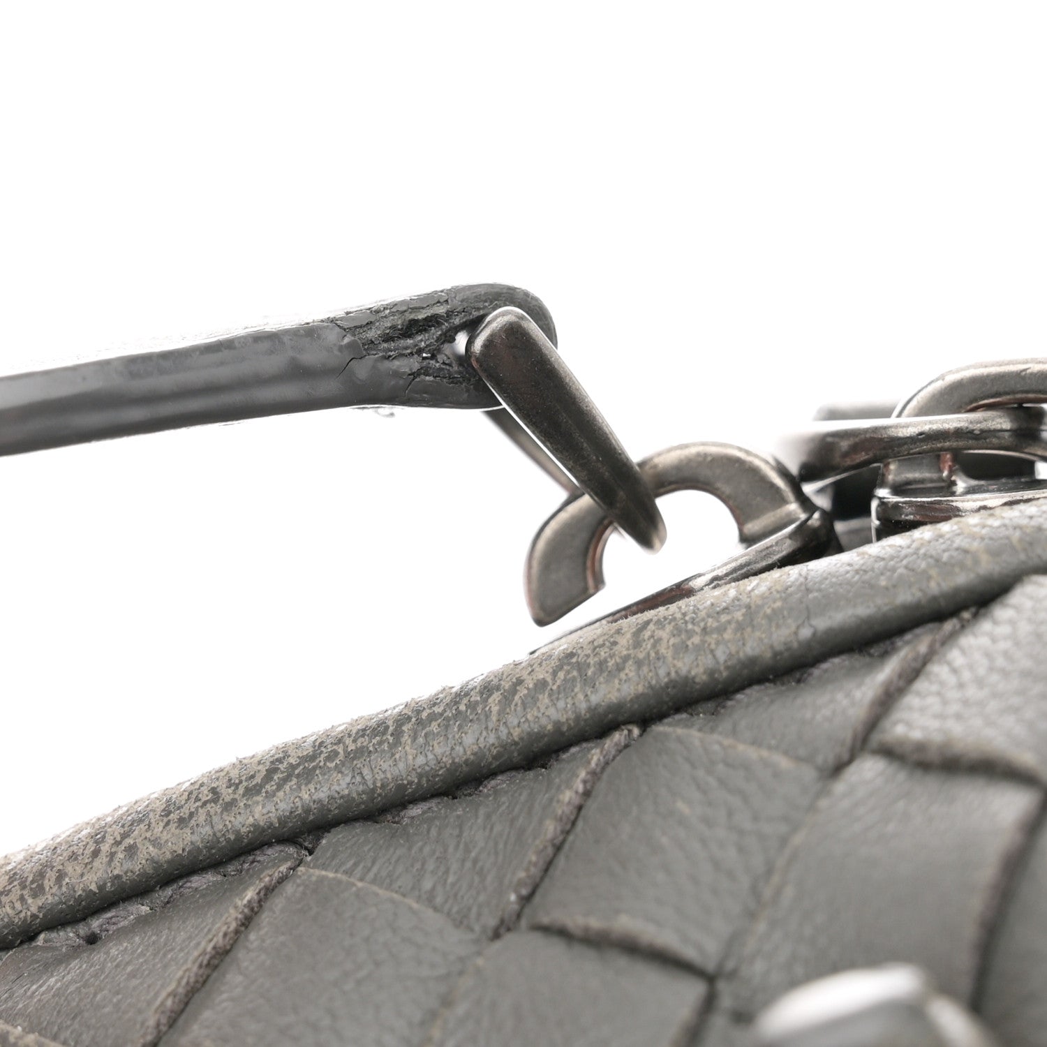 Bottega Veneta Nappa Intrecciato Nodini Crossbody Messenger New Light Grey 18 of 18