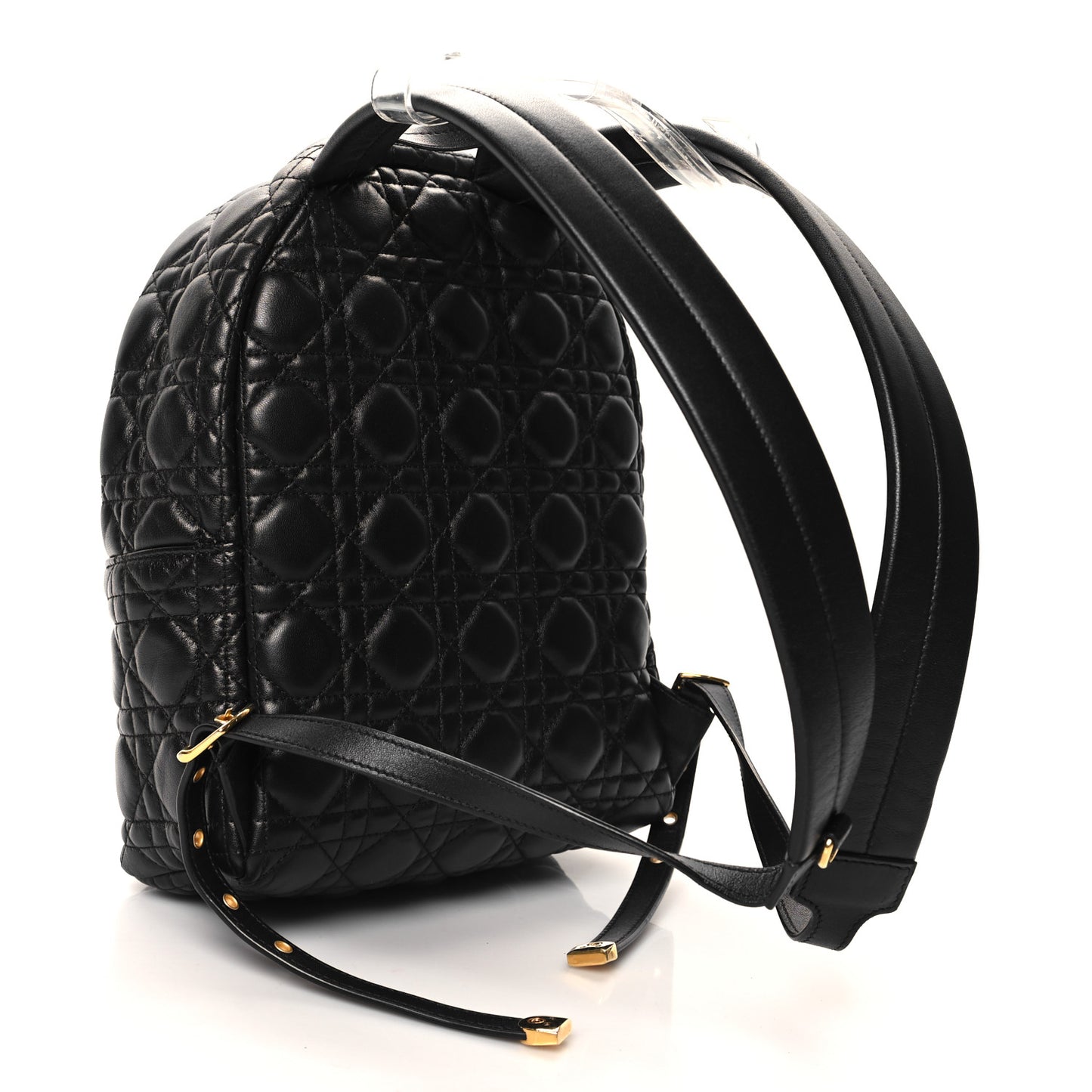 Lambskin Cannage Backpack Black