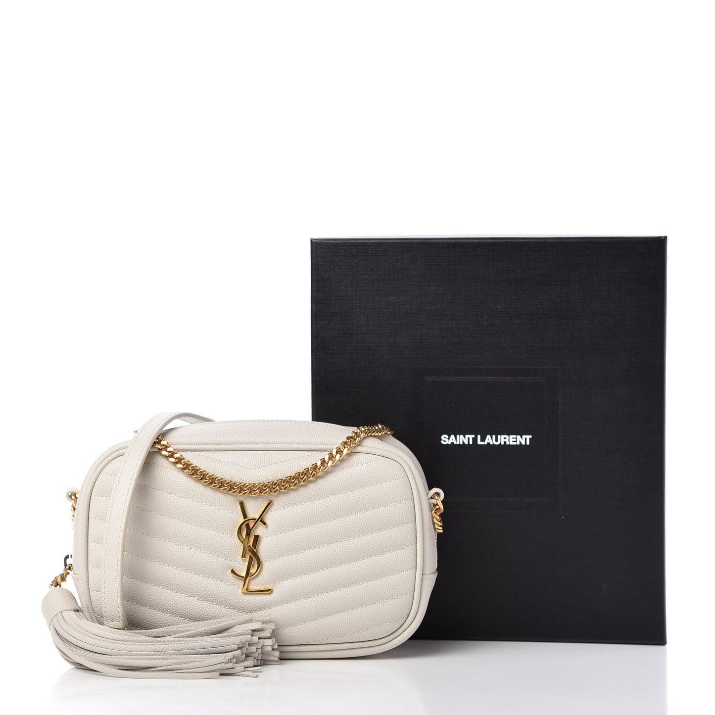Grain De Poudre Matelasse Monogram Mini Lou Camera Bag Crema Soft