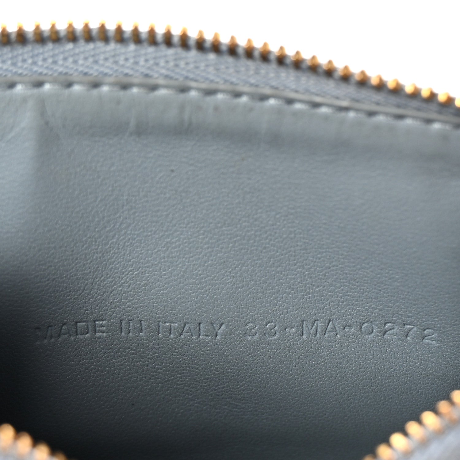 Christian Dior Supple Calfskin Cannage Caro Cosmos Zipped Card Holder Cloud Blue 7 of 8