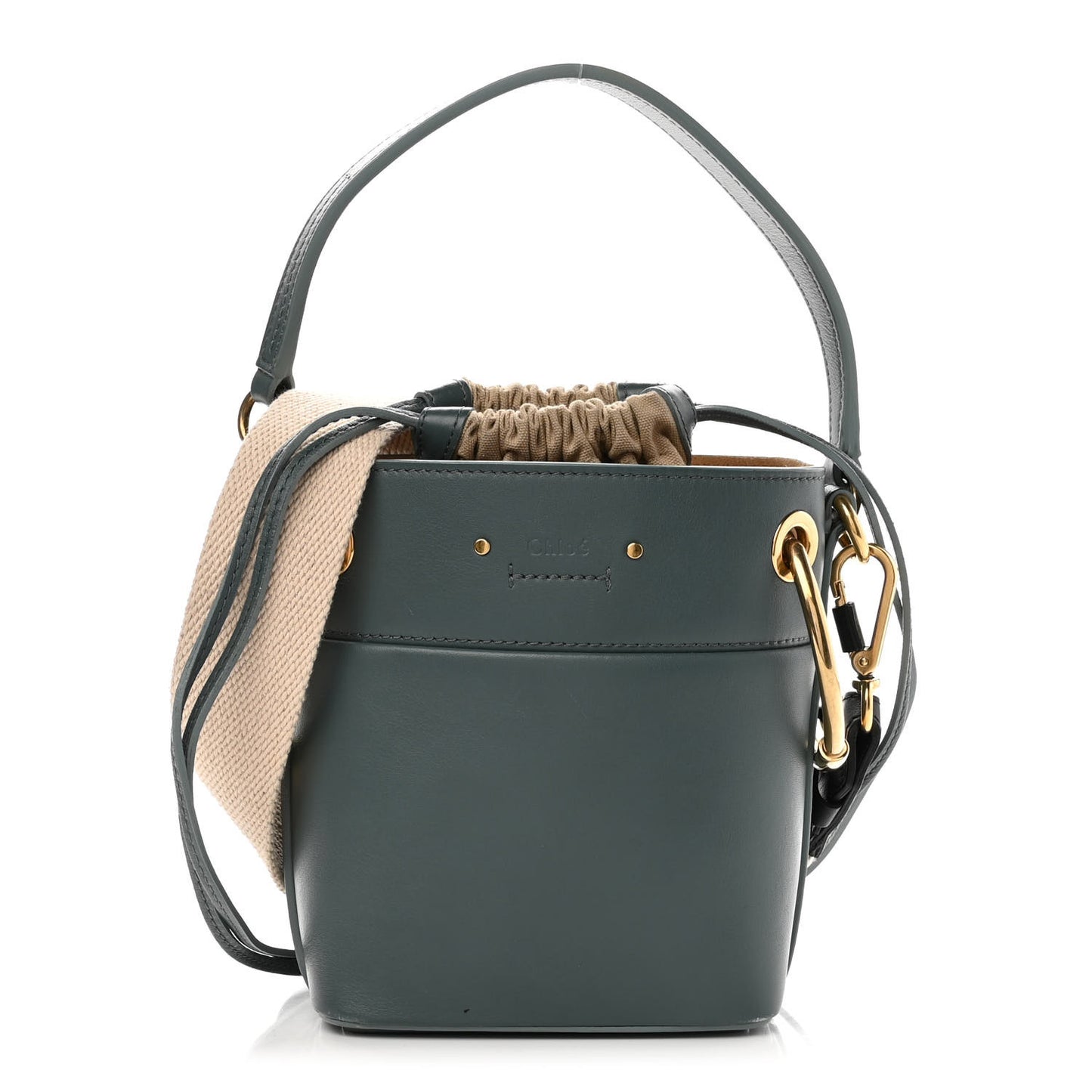 Smooth Calfskin Mini Roy Bucket Bag Cloudy Blue