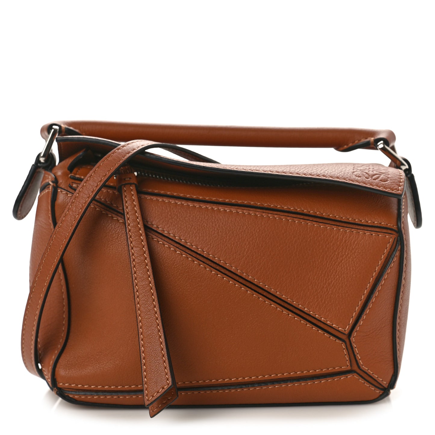 Calfskin Mini Puzzle Bag Tan