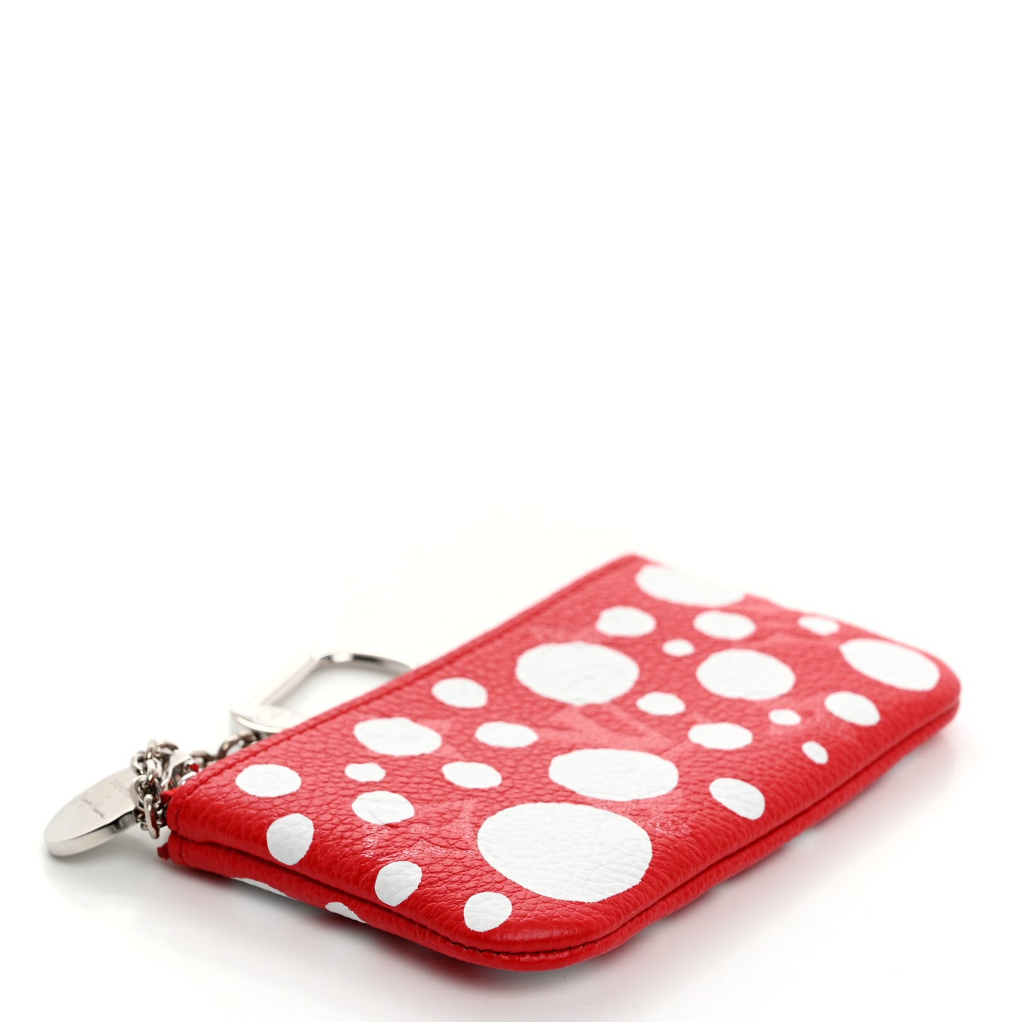 LV X YK Empreinte Infinity Dots Key Pouch Red White