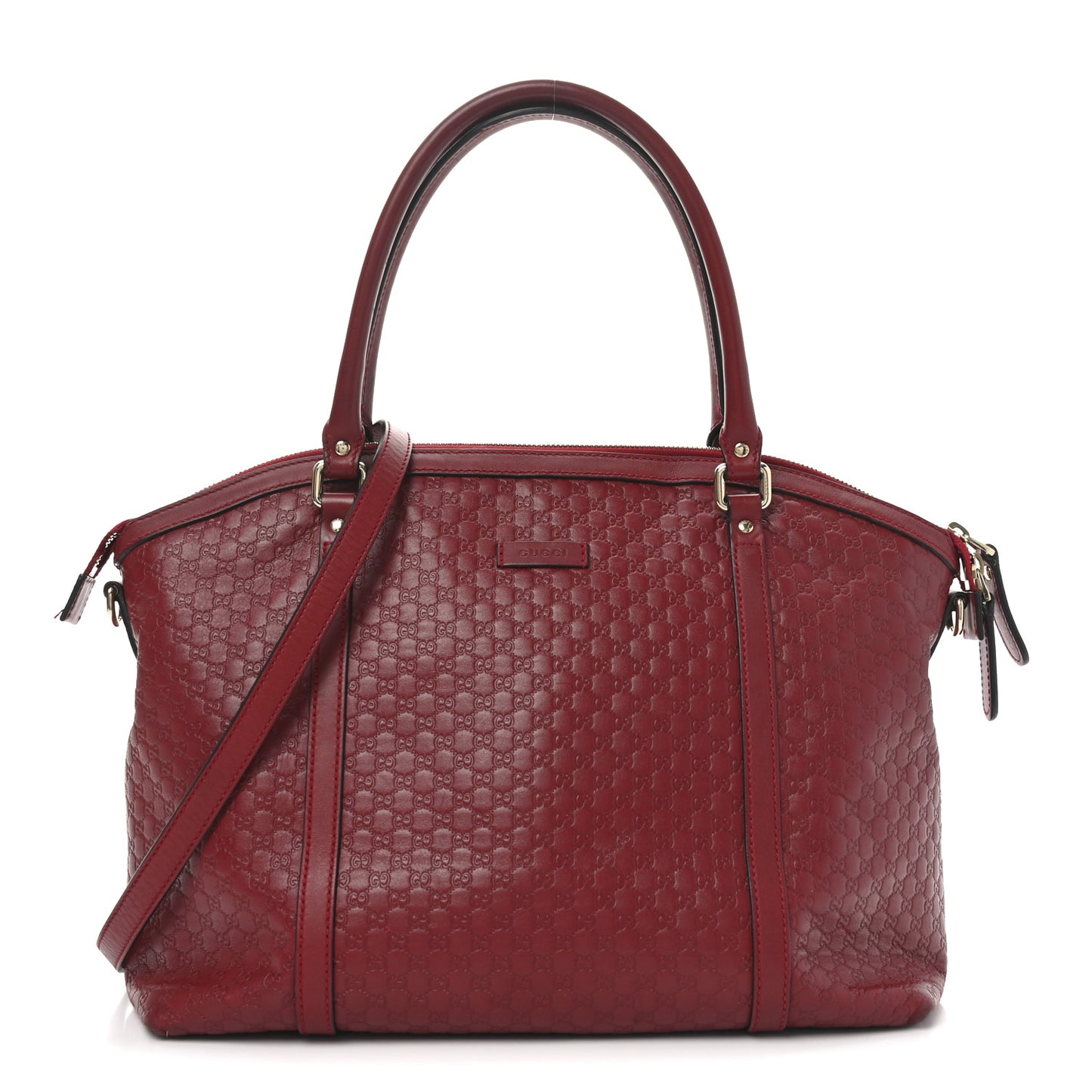 Soft Microguccissima Dome Satchel Red