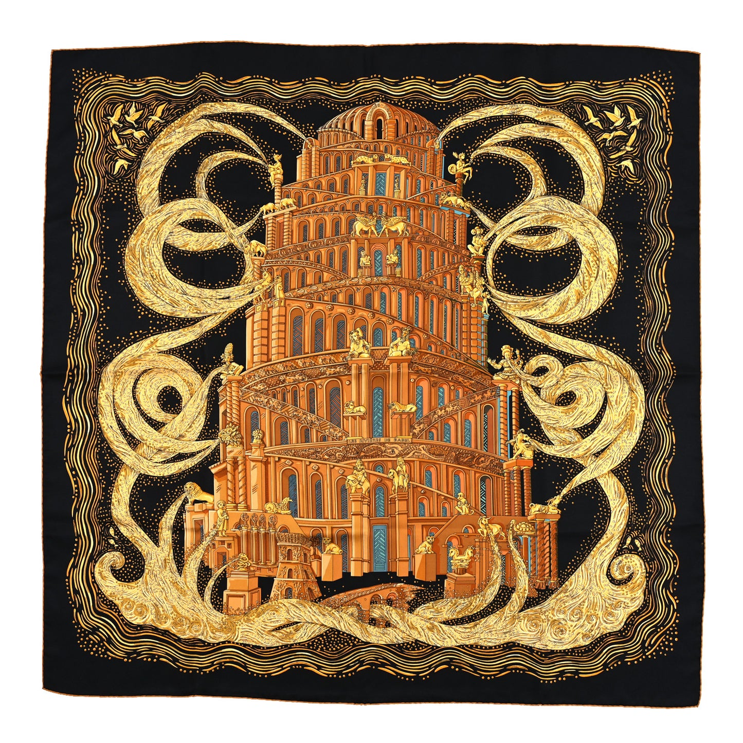 Silk Les Rivieres de Babel Scarf 90