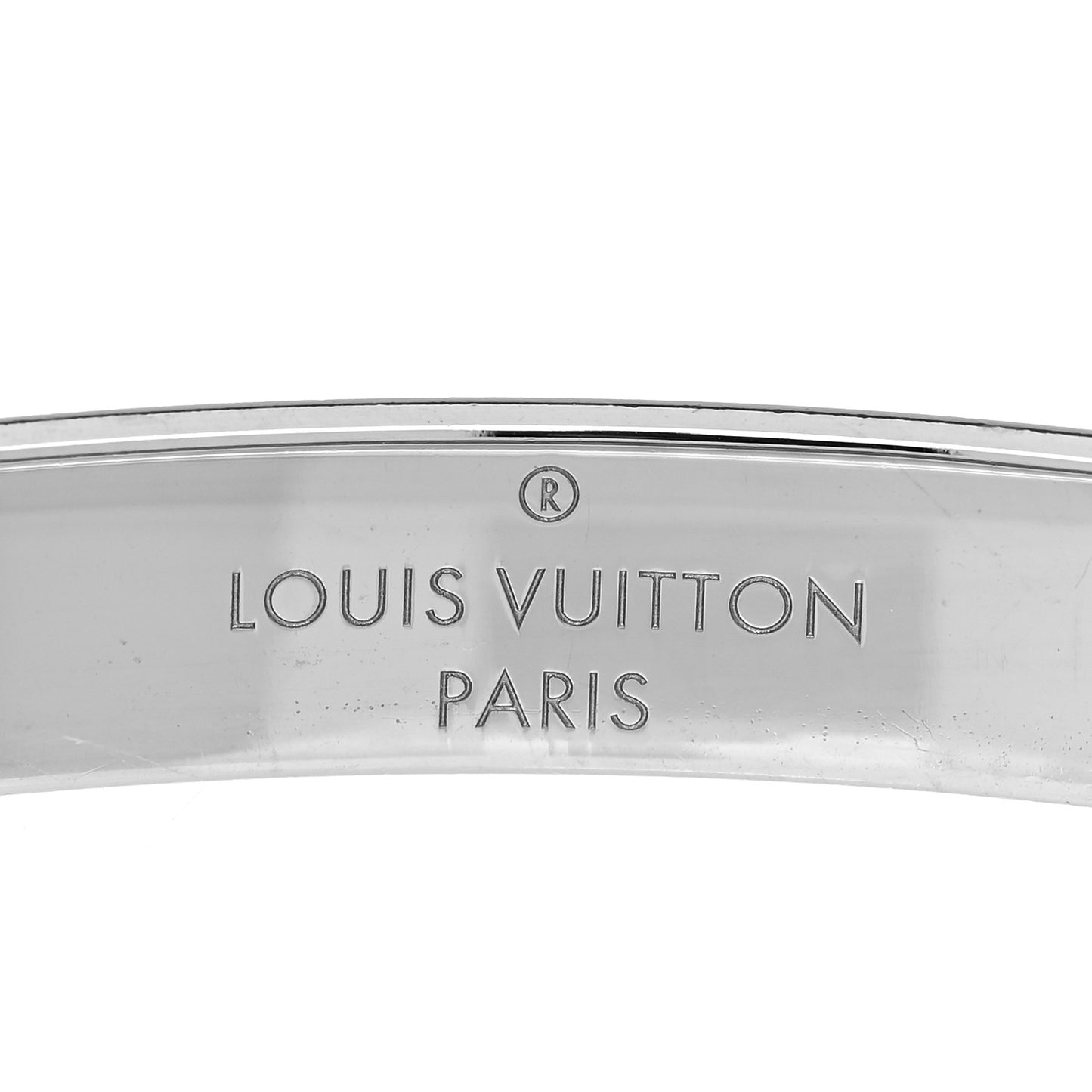 Brass Palladium Plated Nanogram Cuff S Silver
