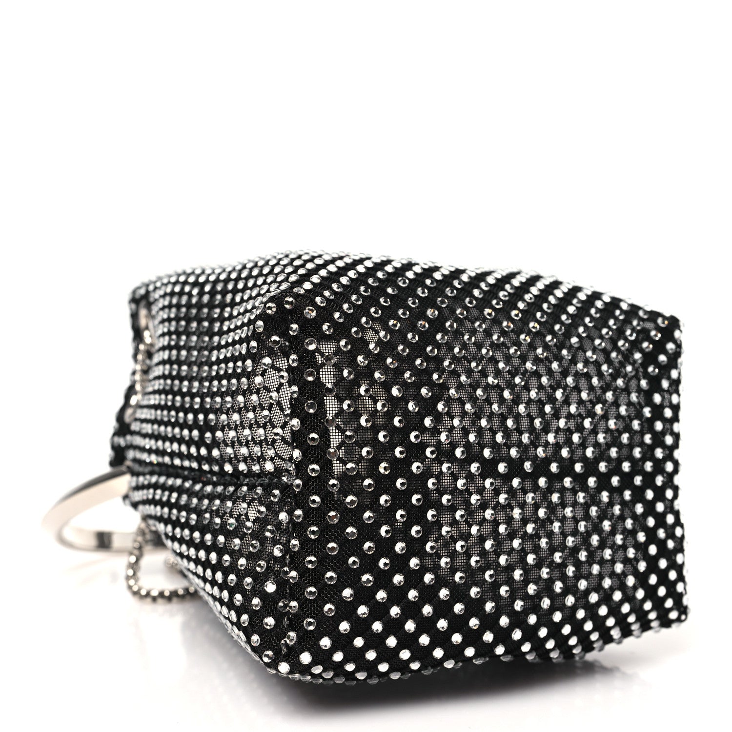 Jimmy Choo Mesh Crystal Bon Bon Bag Black 4 of 11