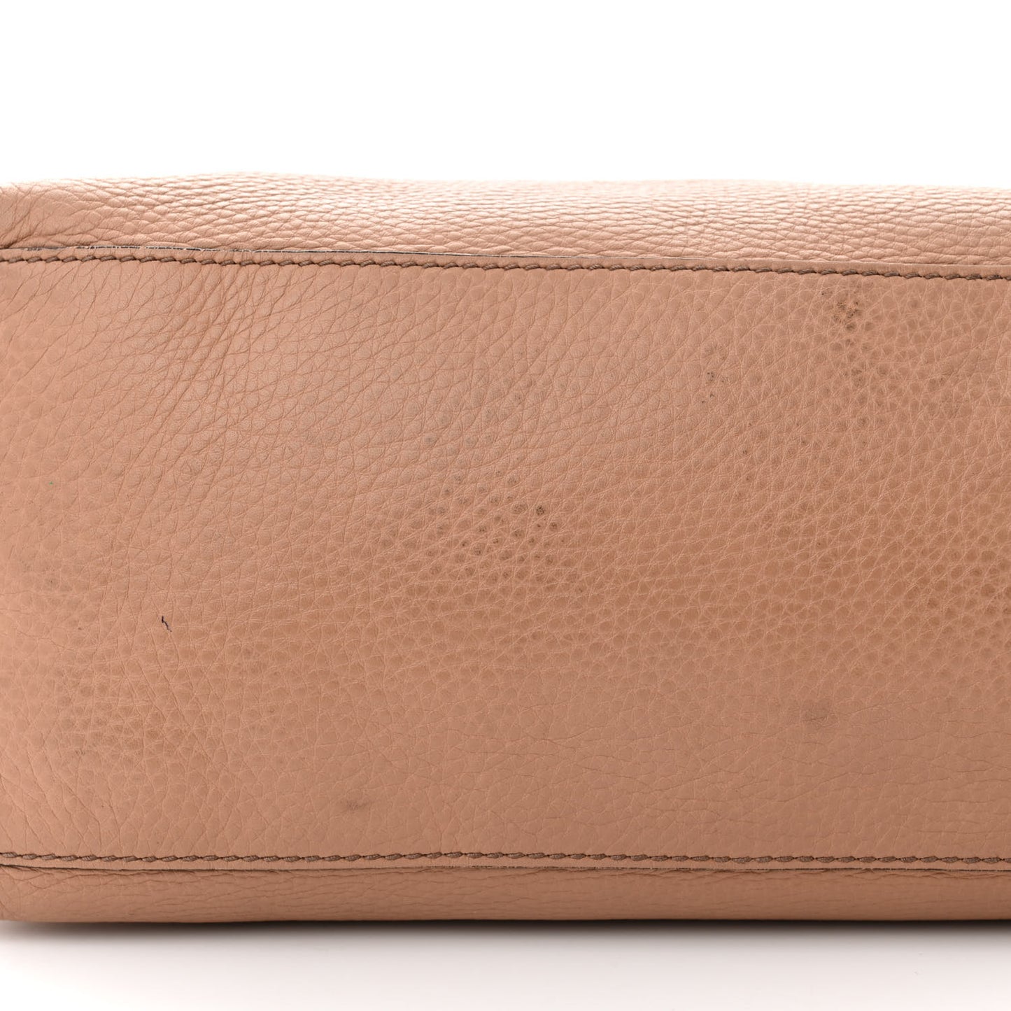 Pebbled Calfskin Medium Soho Chain Shoulder Bag Camelia