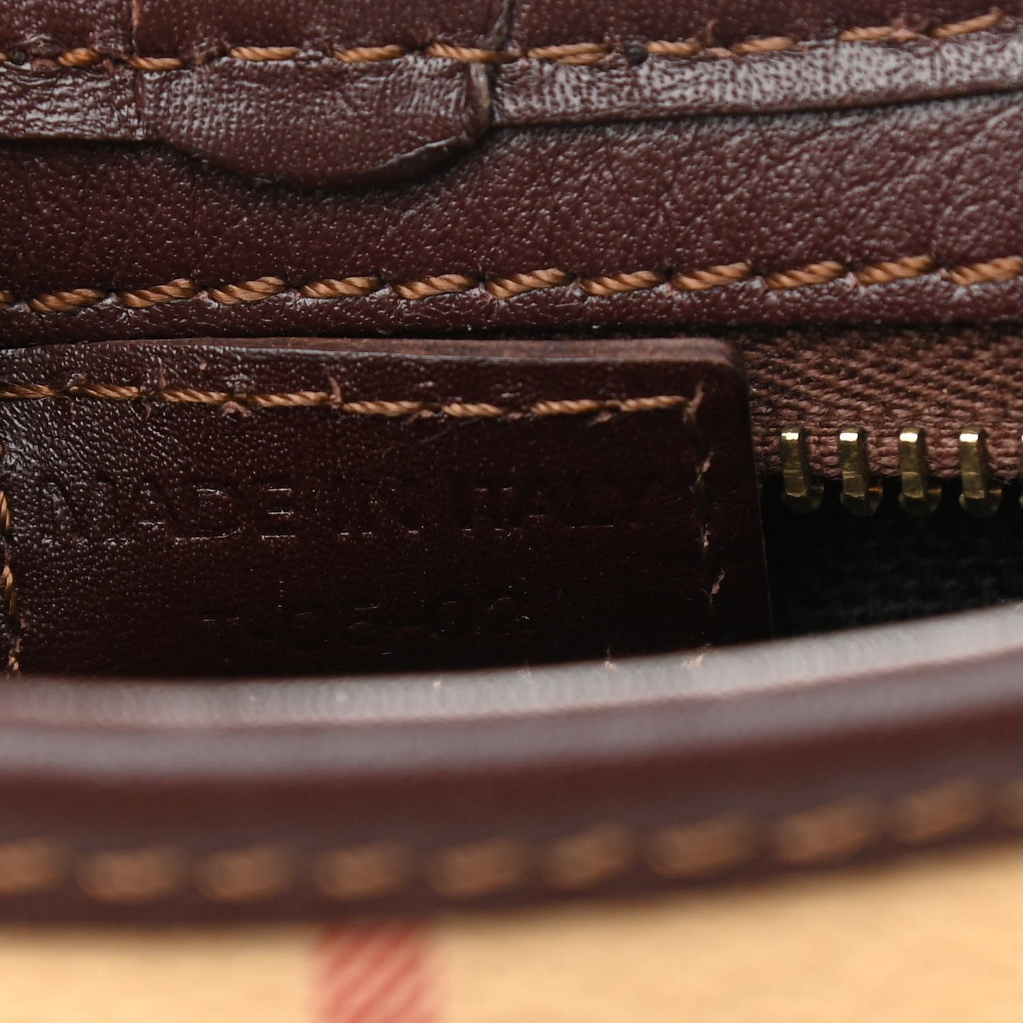 Haymarket Check Buckle Crossbody Bag Chocolate