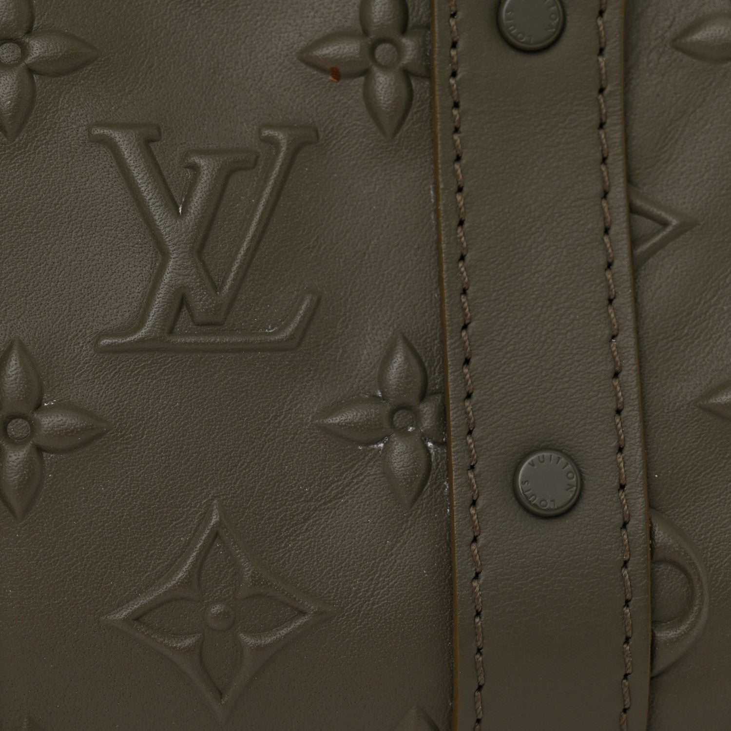 Louis Vuitton Monogram Seal Keepall XS Khaki 10 of 11