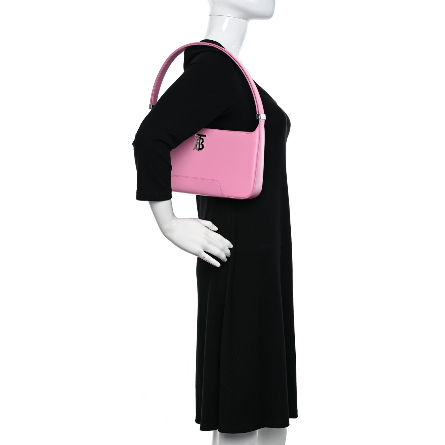 Smooth Calfskin TB Shoulder Bag Primrose Pink