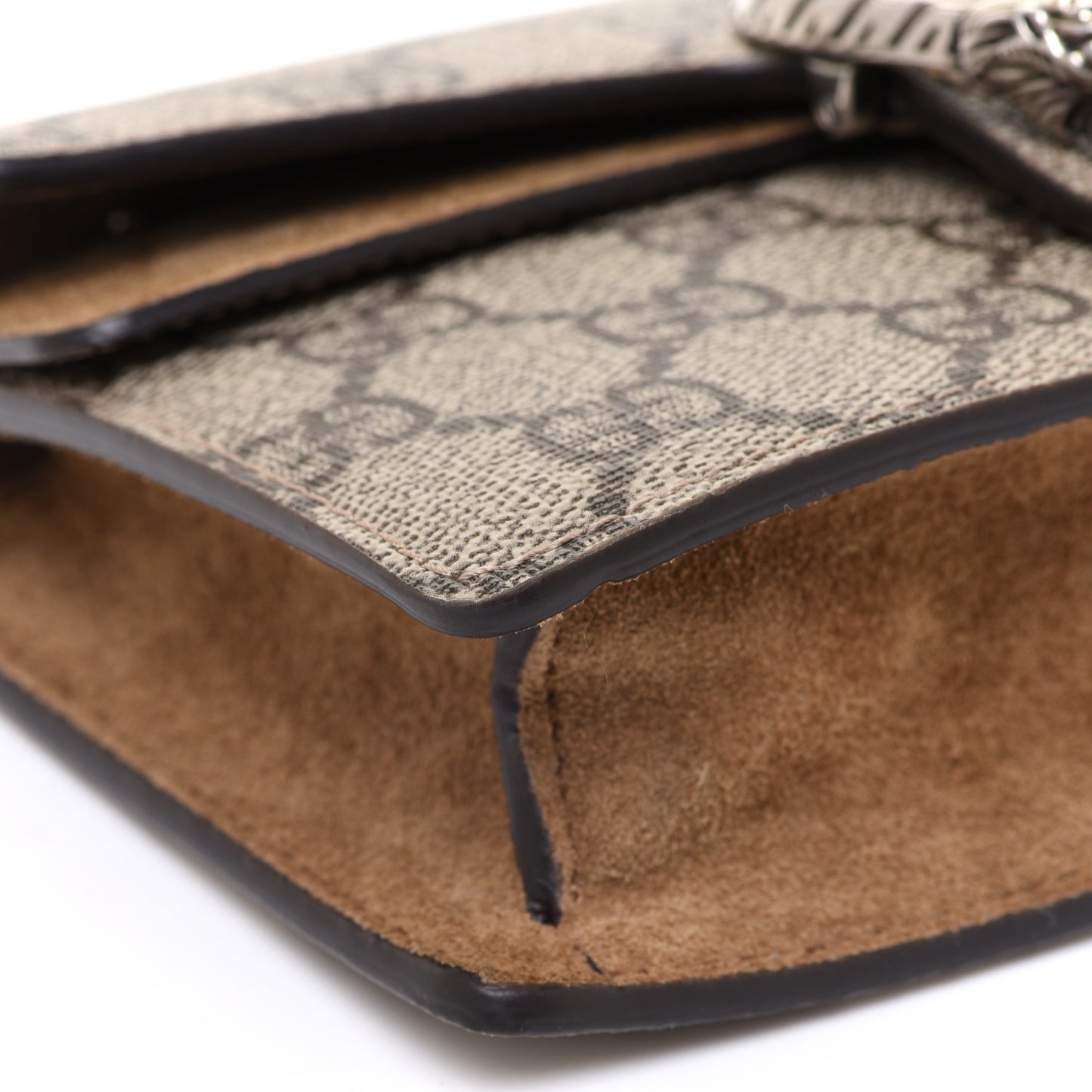 GG Supreme Monogram Super Mini Dionysus Shoulder Bag Taupe