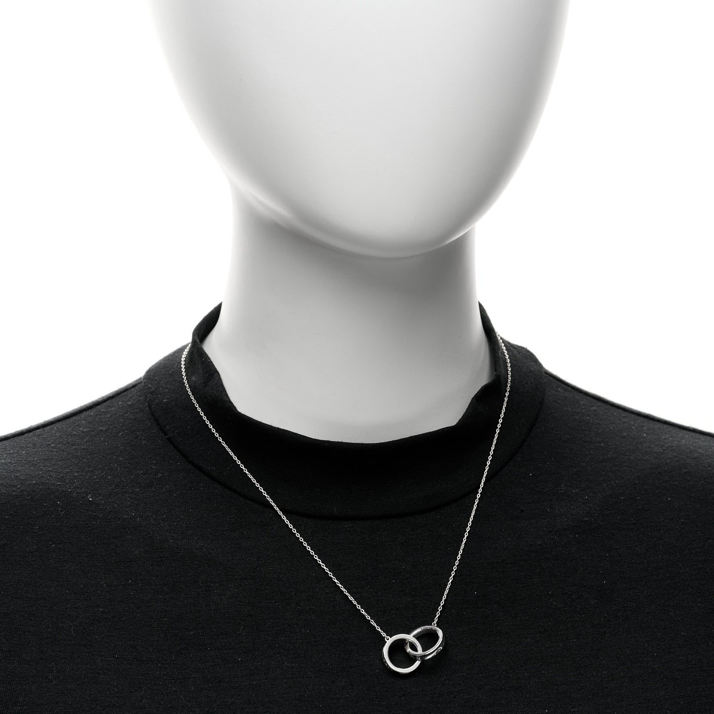 Sterling Silver 1837 Interlocking Circles Pendant Necklace