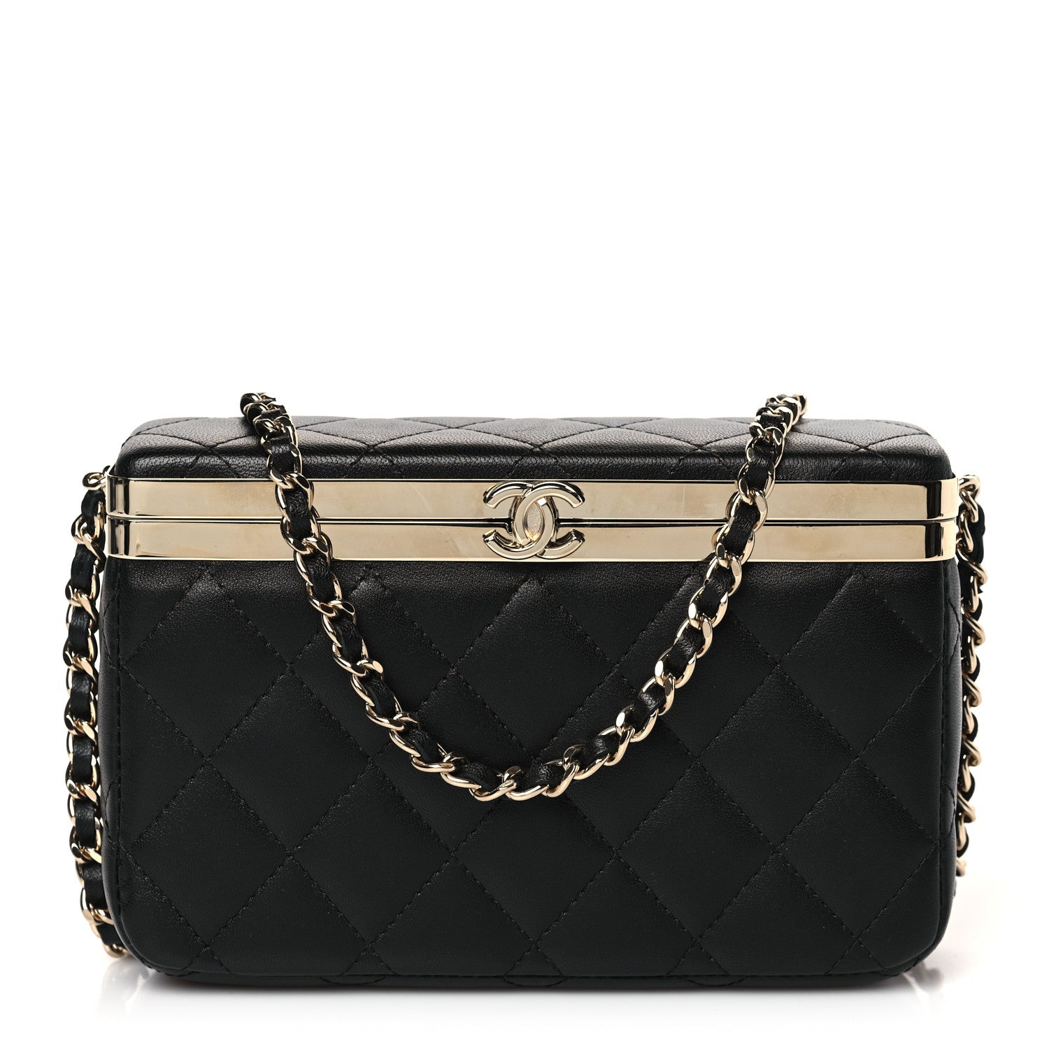 Chanel Lambskin Quilted CC Vanity With Chain Black 1 of 7