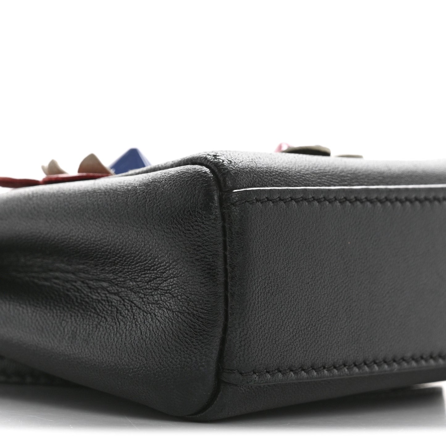 Nappa Flowerland Micro Peekaboo Iconic Satchel Black Multicolor