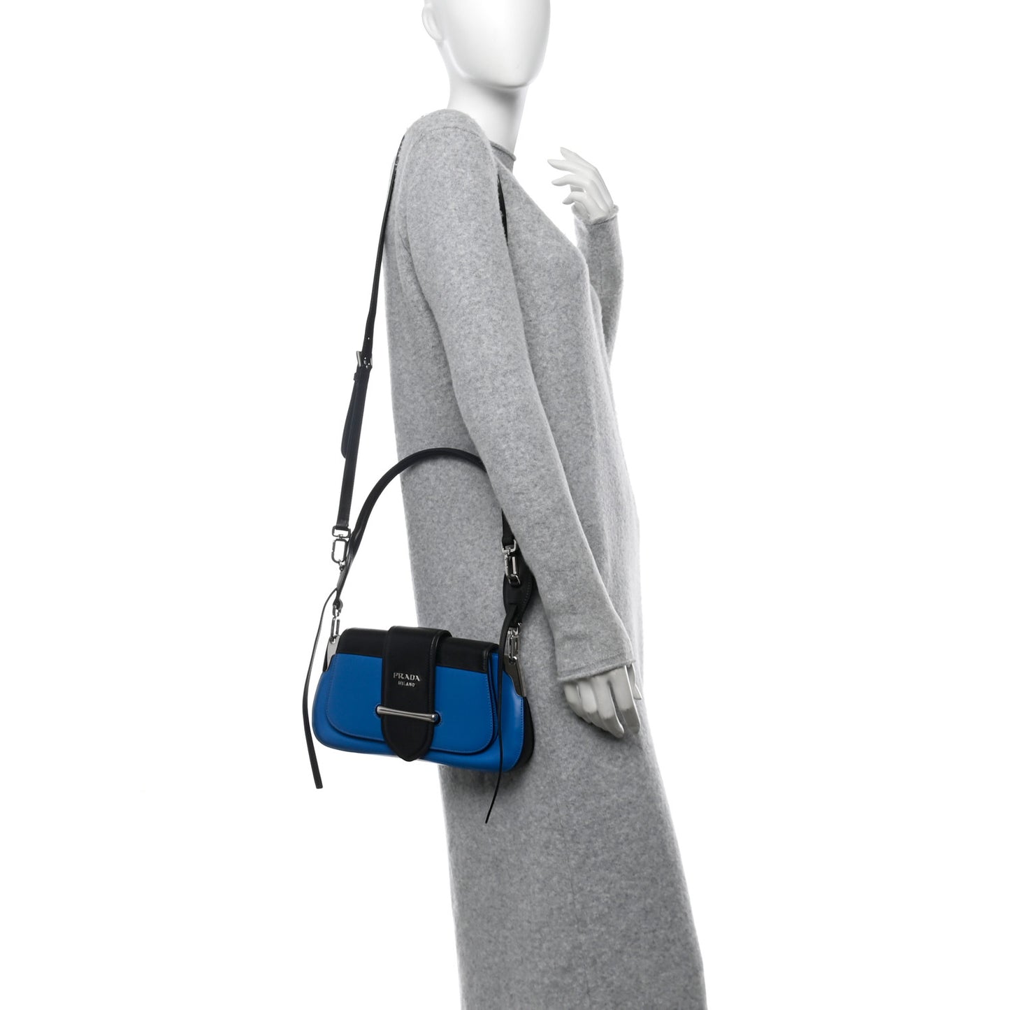 City Calfskin Sidonie Shoulder Bag Marea Black