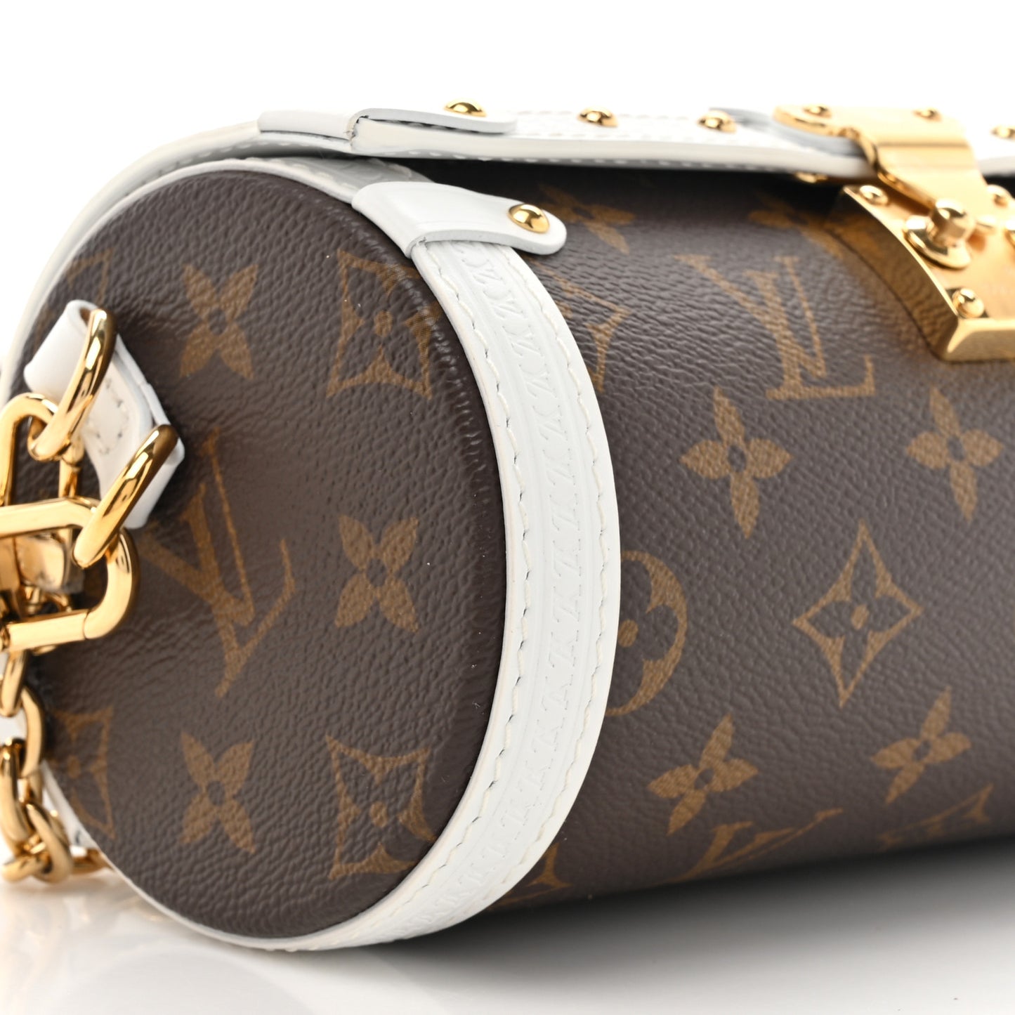 Monogram LV Match Papillon Trunk White