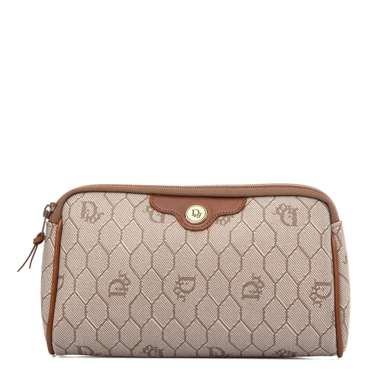 Honeycomb Cosmetic Case Brown