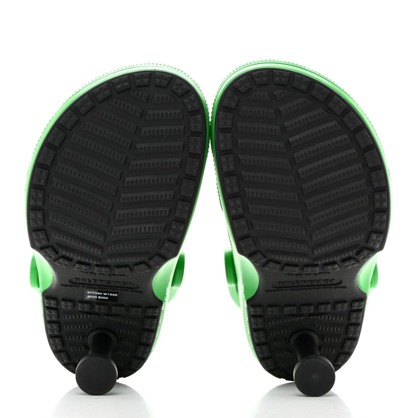 X CROCS Rubber Womens Madame 80 Sandals 36 Gras Green