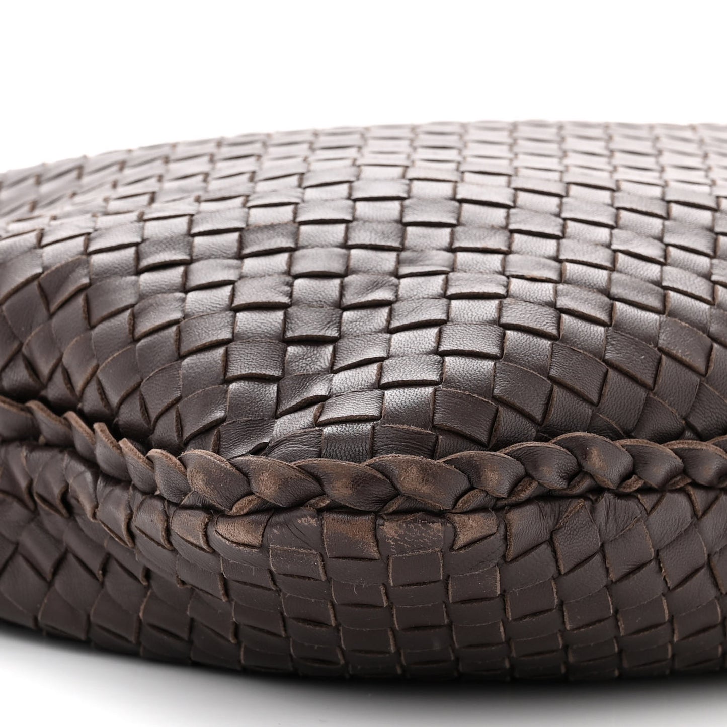 Nappa Intrecciato Large Veneta Hobo Ebano
